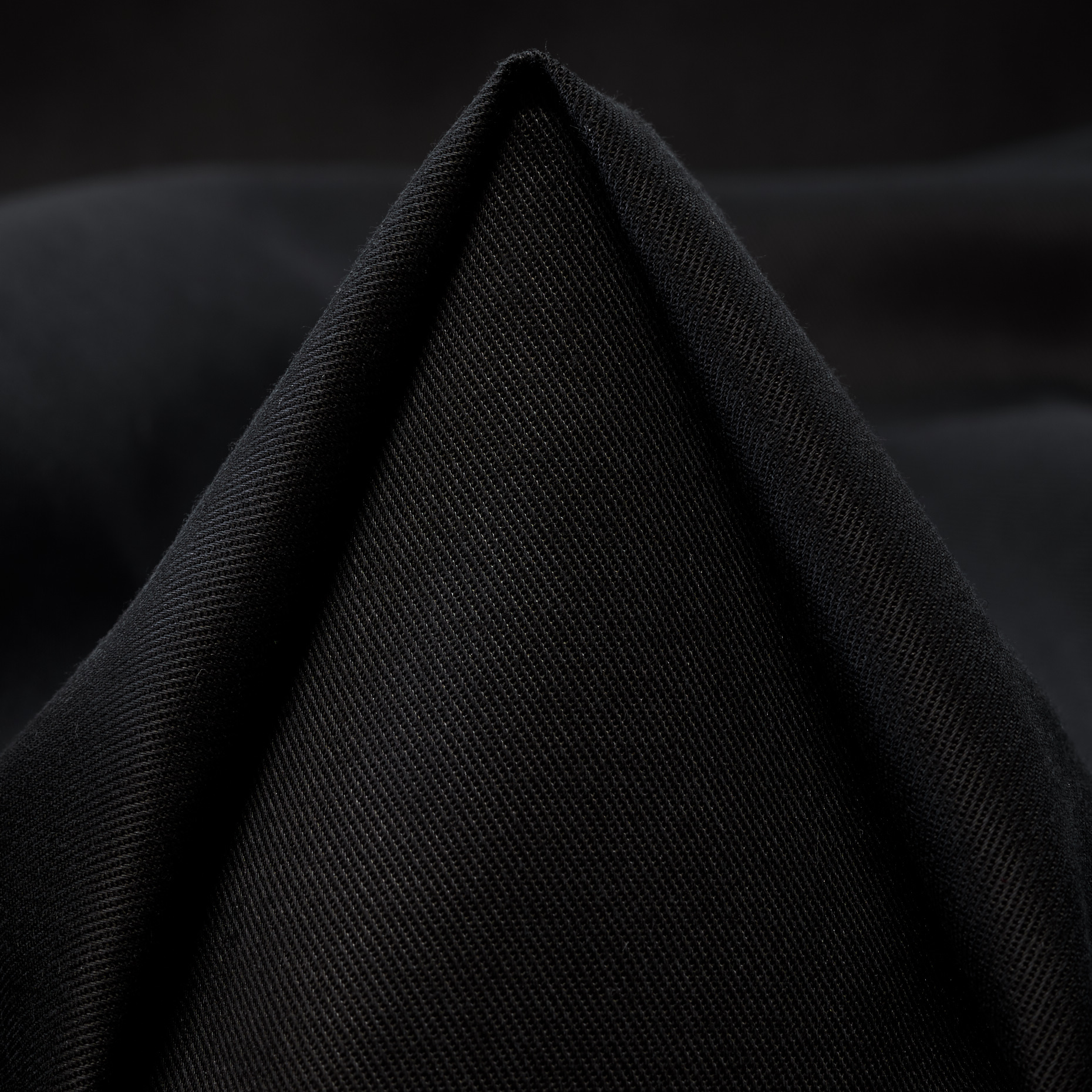 TWILL, LYOCELL, COTTON, JET BLACK (T0000673)