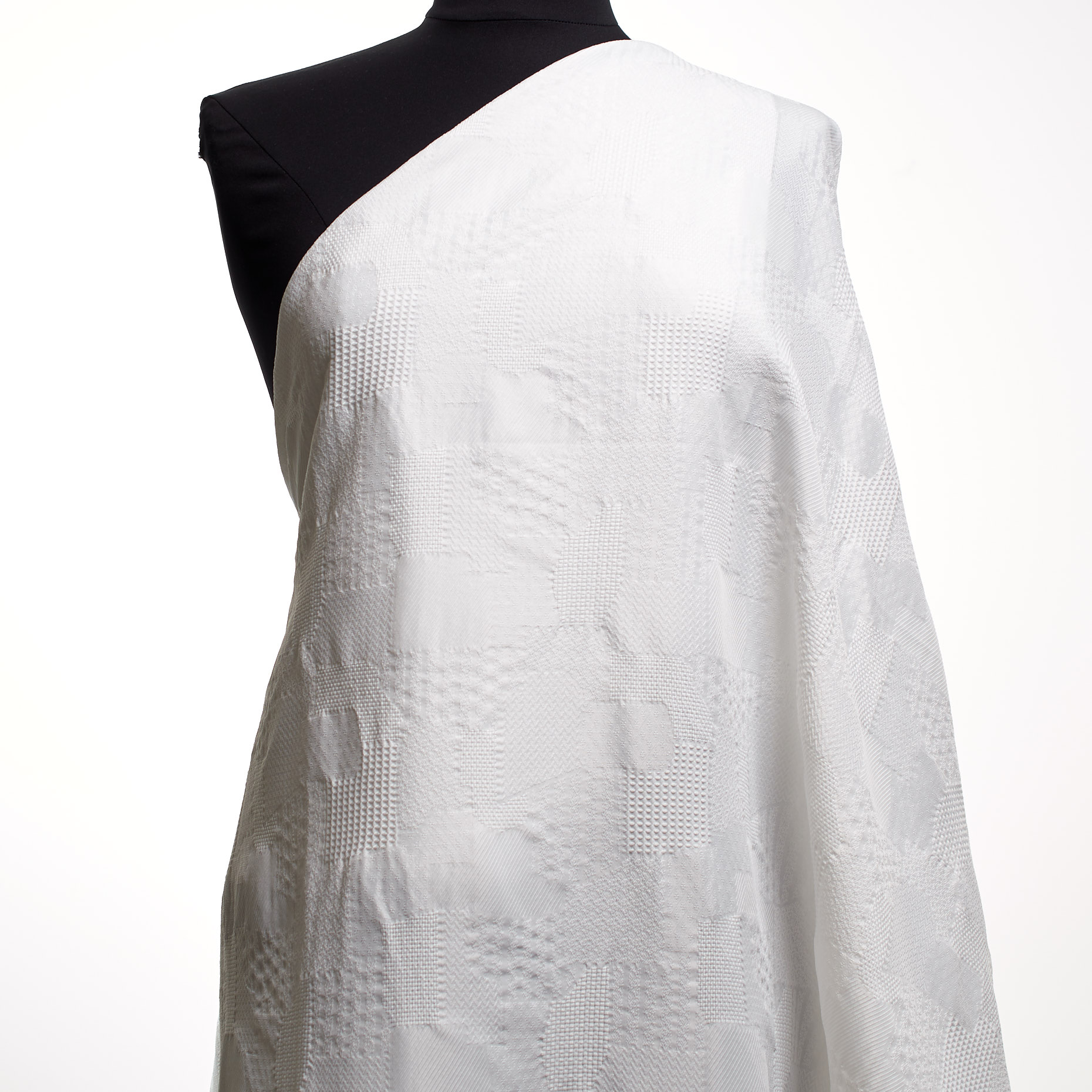 Jacquard, Ton sur Ton, Brilliant White (F000042582) - Mannequin