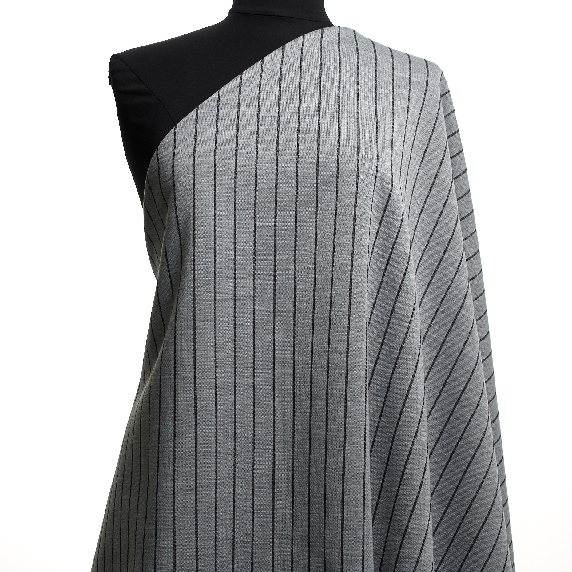 Jersey, Lana Mix, Rayas, Anthracite&Ghost Gray (F000048129) - Maniquí