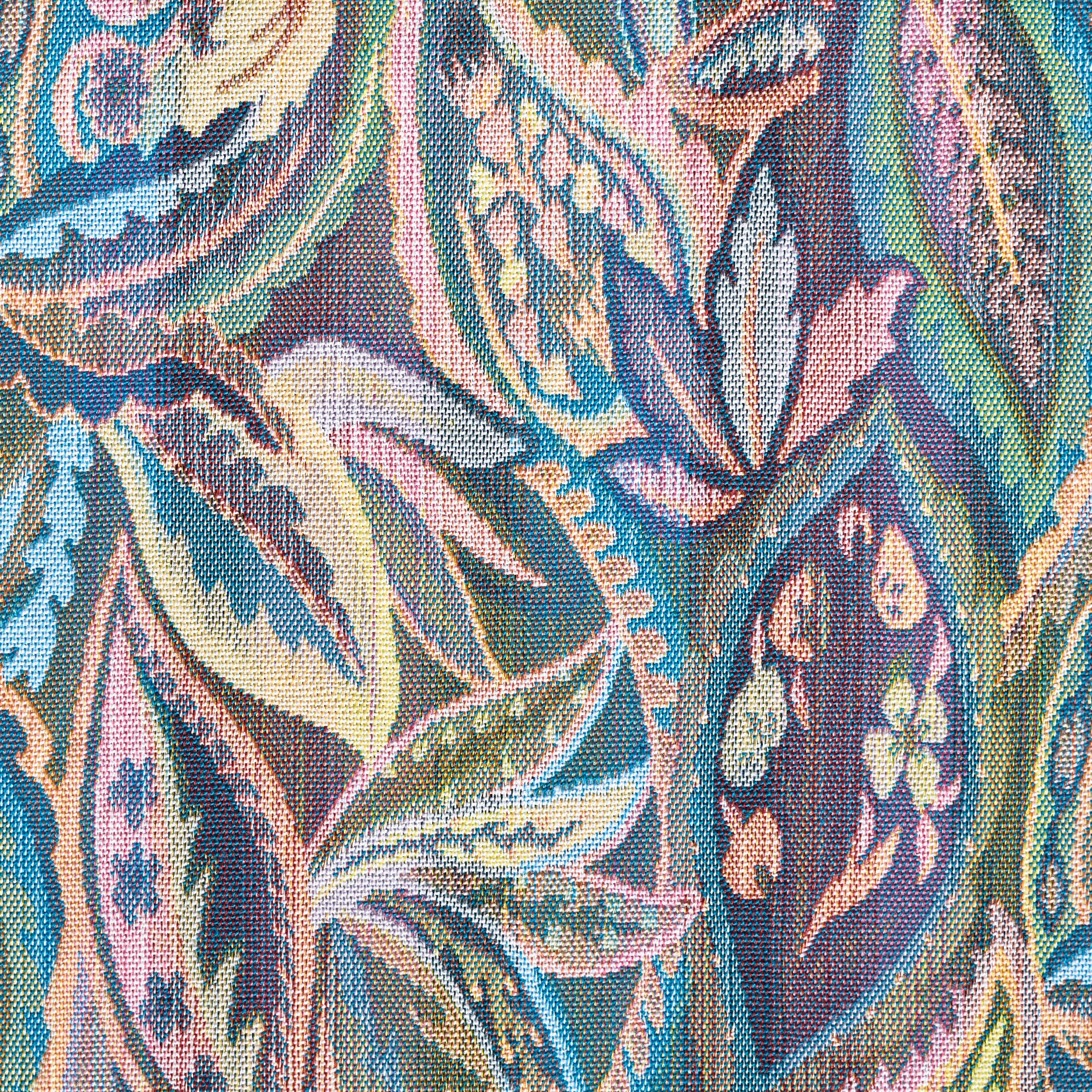 Jacquard, Algodón Mix, Elástico, Aqua&Rosewater (P000004190) - Tejido