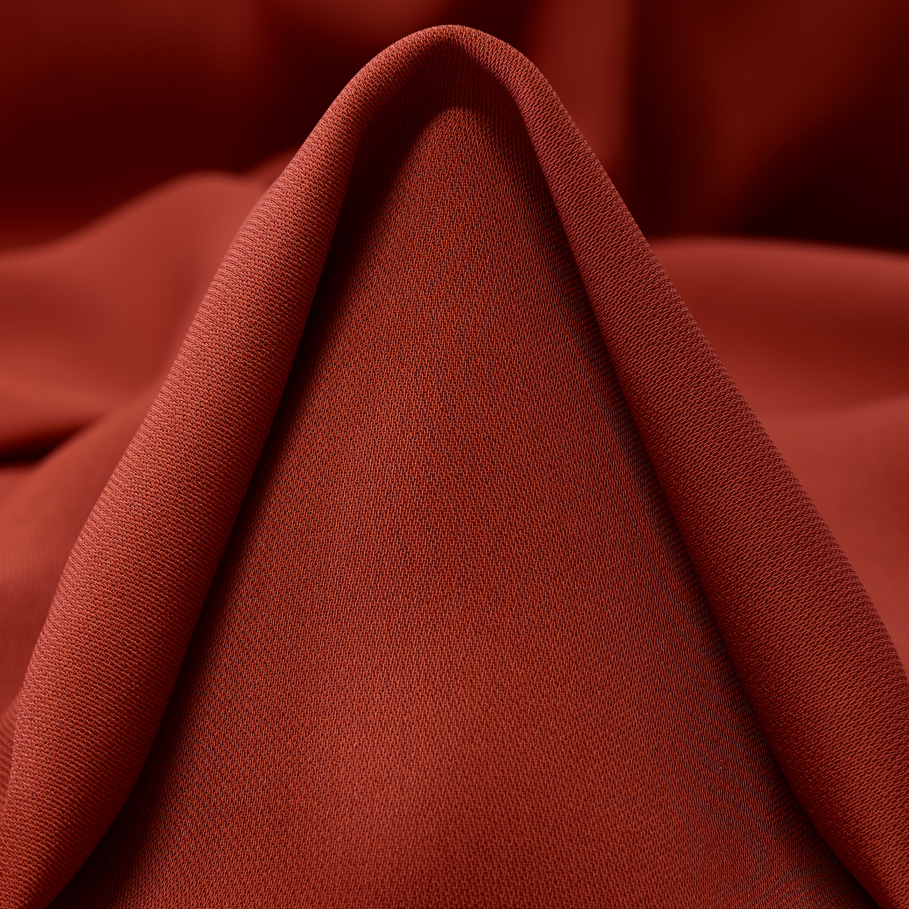 Krepa, Wiskoza, Burnt Brick (F000045380)