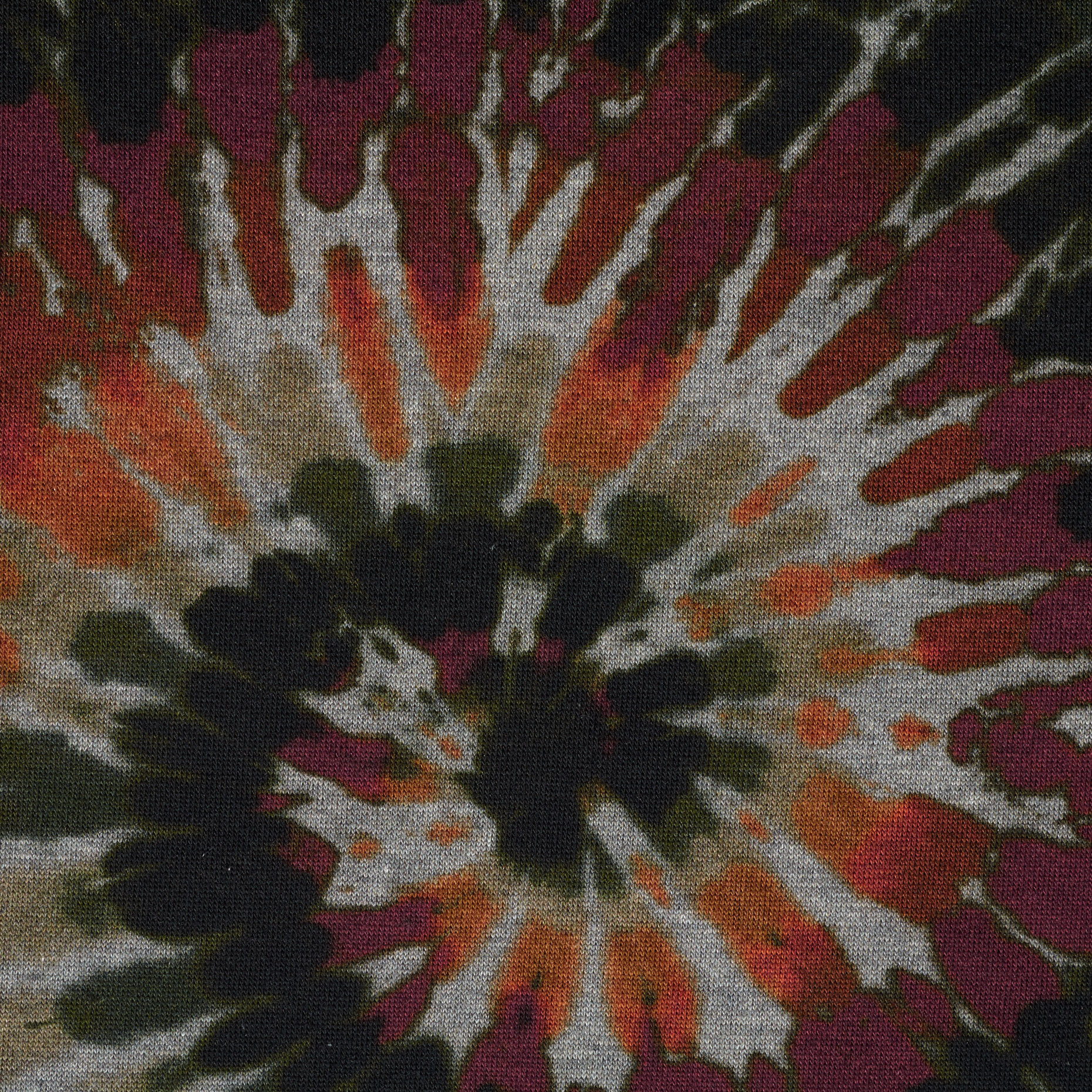 JERSEY, FRENCH TERRY, PRINTED, ATMOSPHERE&ORANGE OCHRE (F000038684) - Texture