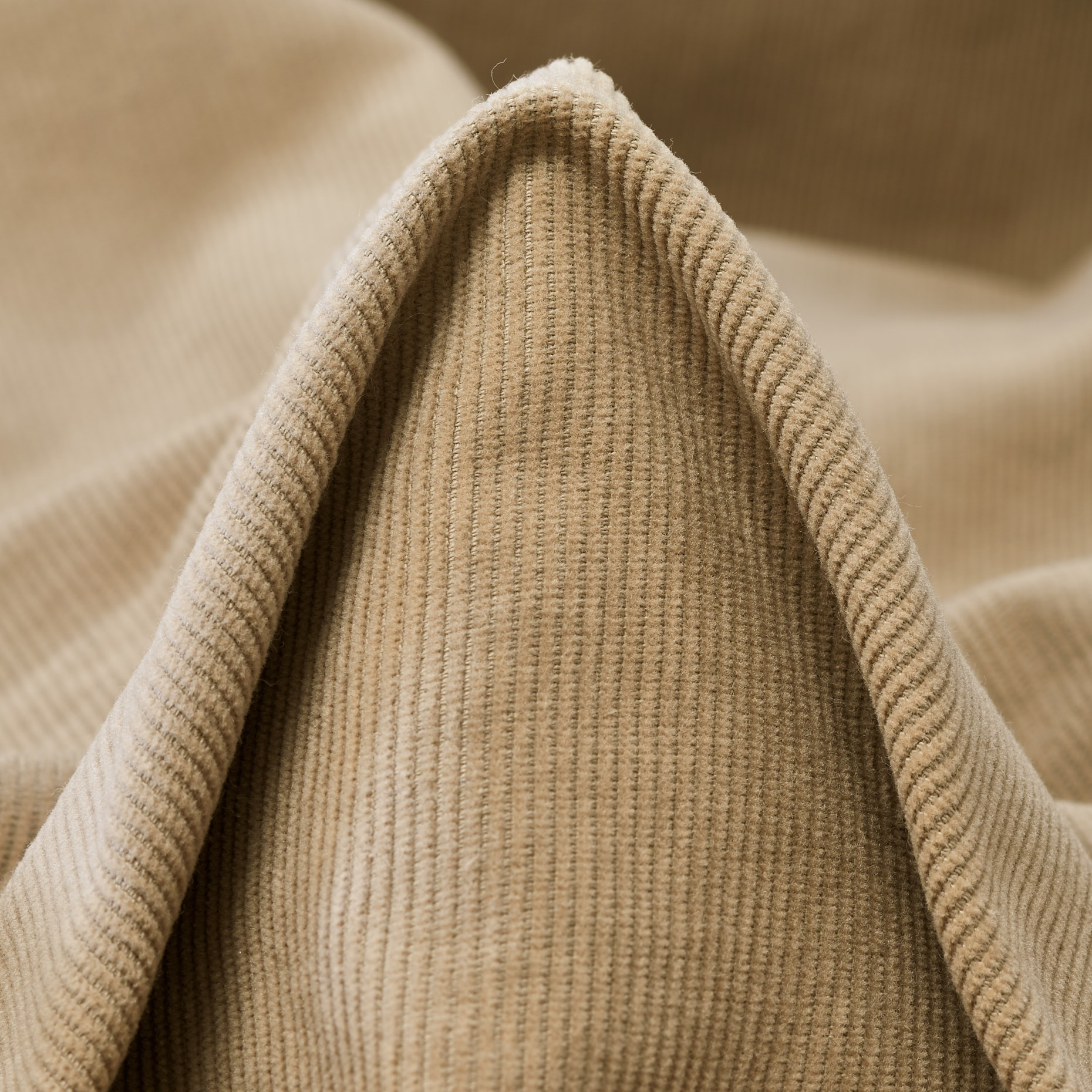 CORDUROY, COTTON ELASTIC, TAUPE (T0000463)