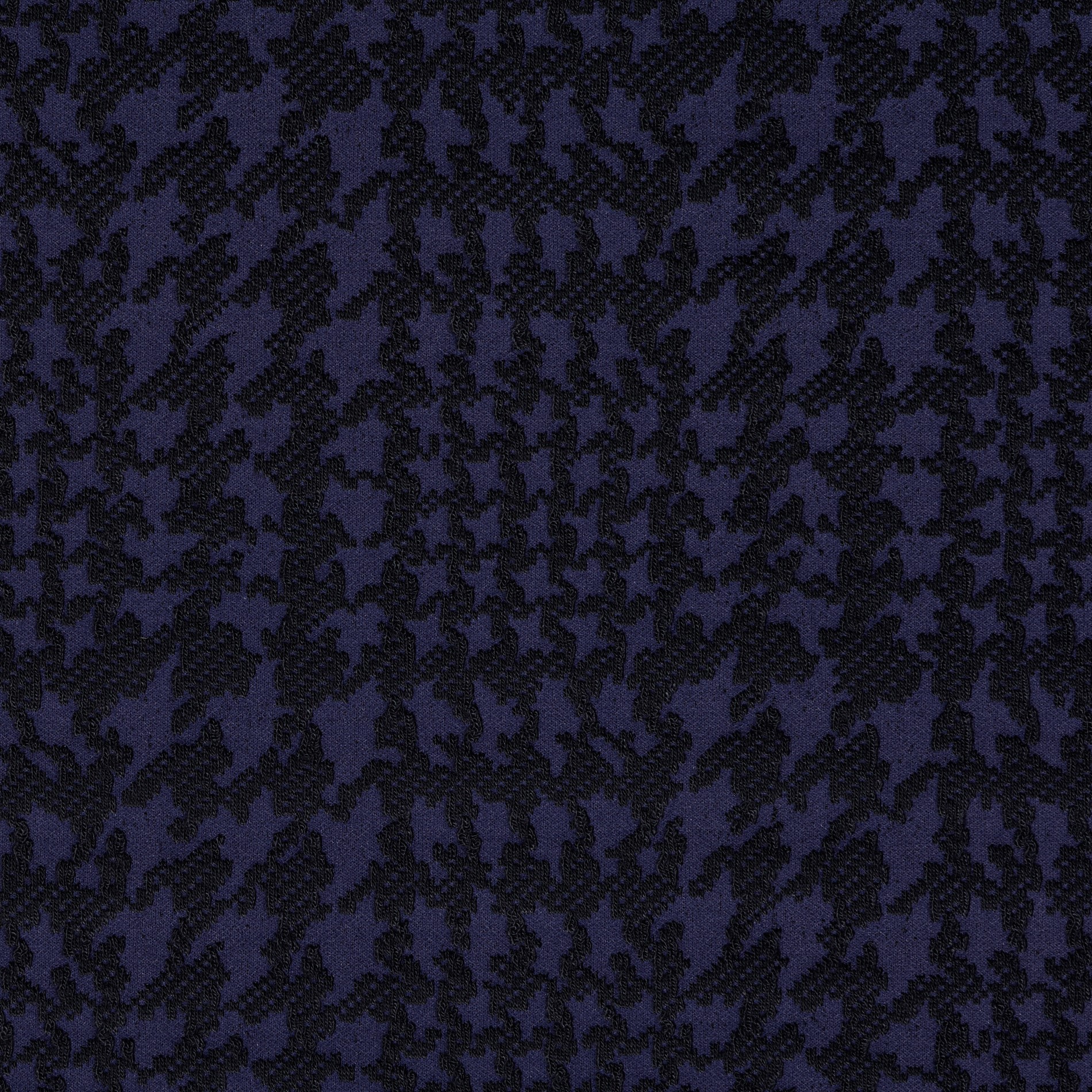 Jersey, Jacquard, Pata de Gallo, Deep Ultramarine (F000032193) - Tejido