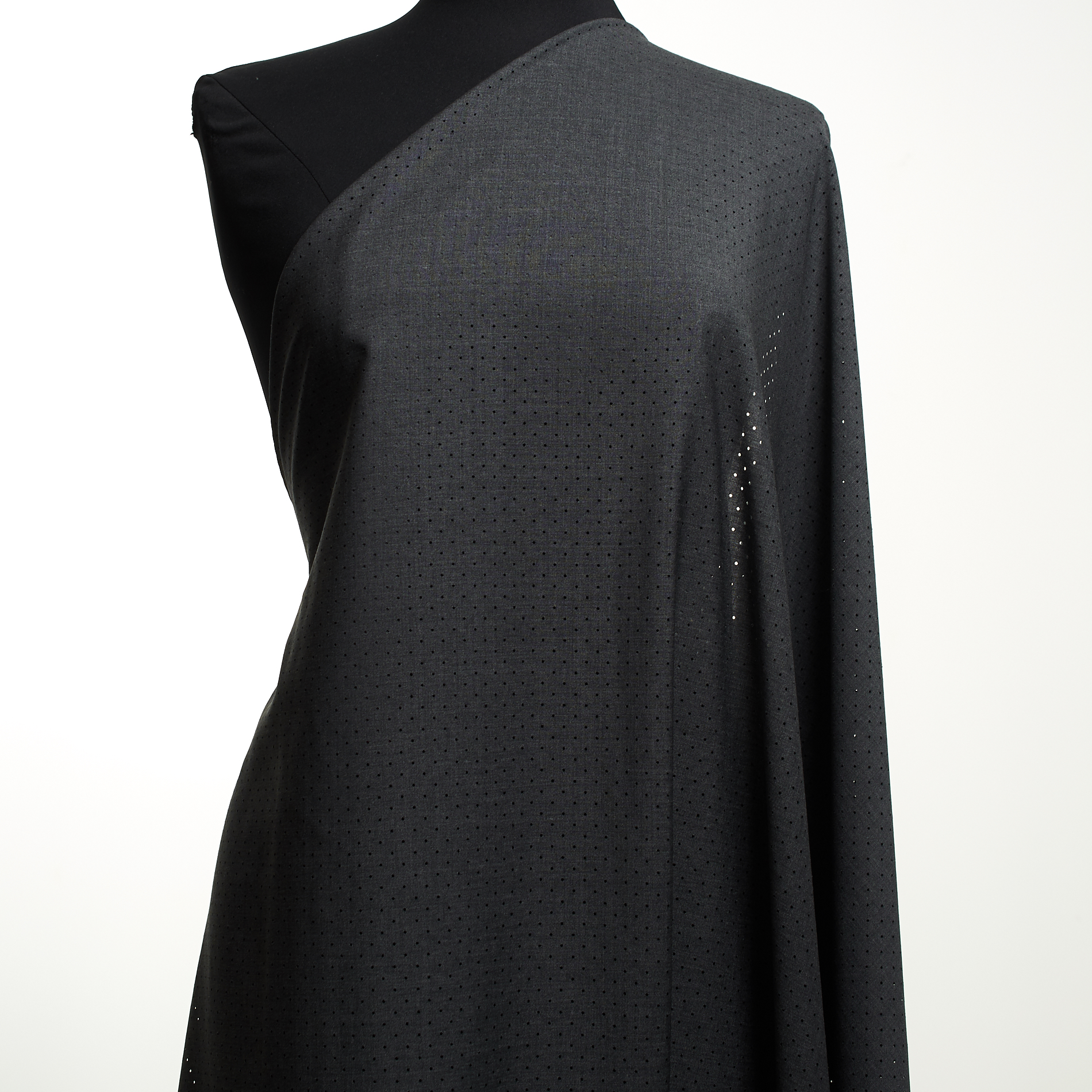 Cool Wool, Perforado, Jaspeado, Asphalt (T0000134) - Maniquí