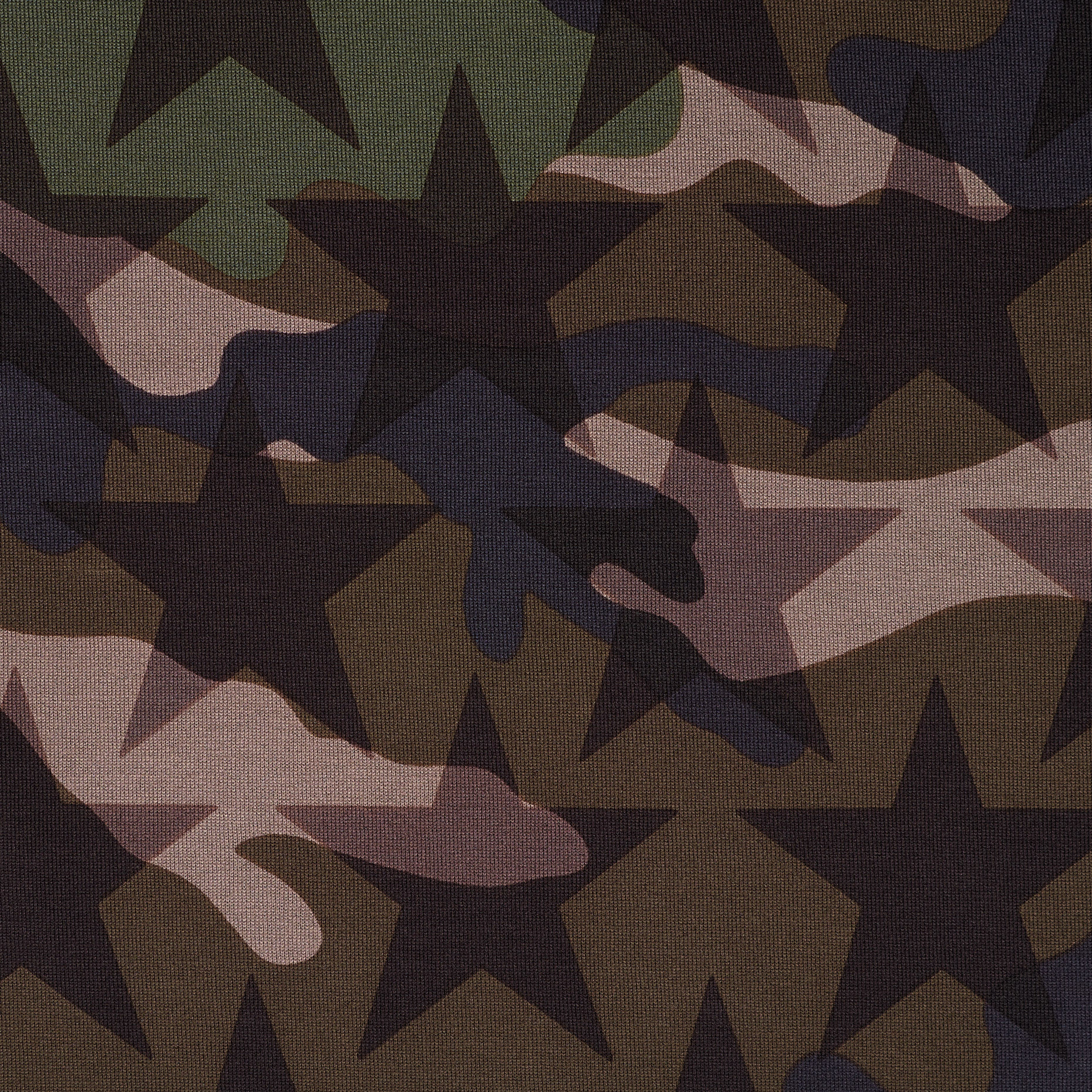 Single Jersey, Baumwolle, Camouflage (F000038197) - Gewebe