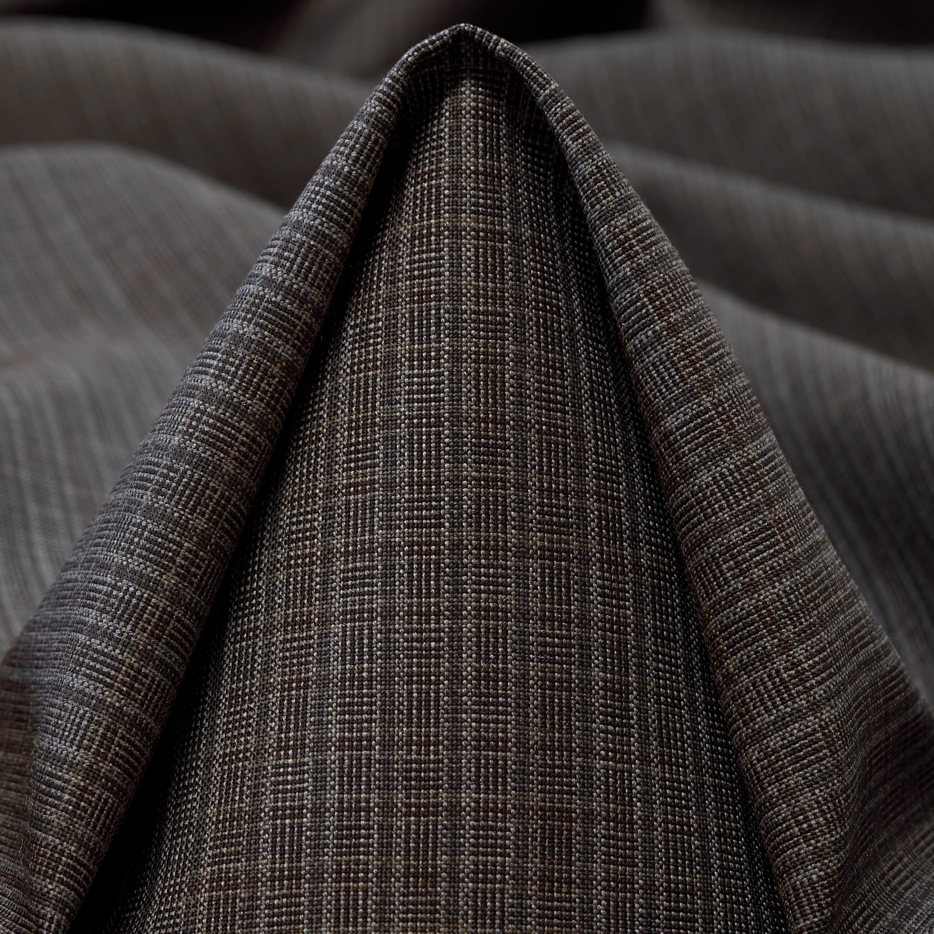 COOL WOOL, VIRGIN WOOL, CHECK, COFFEE QUARTZ (F000005909)