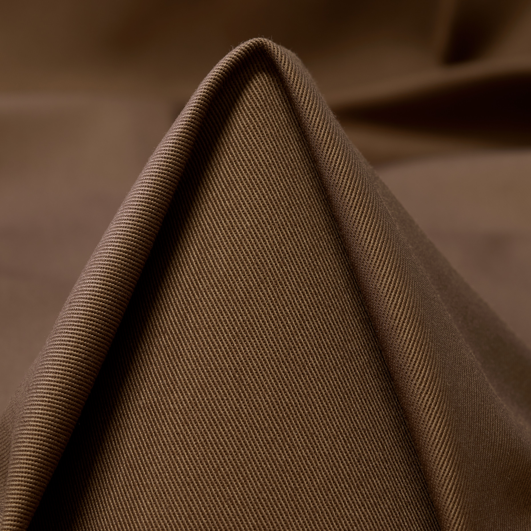 TWILL, COTTON, ELASTIC, COGNAC