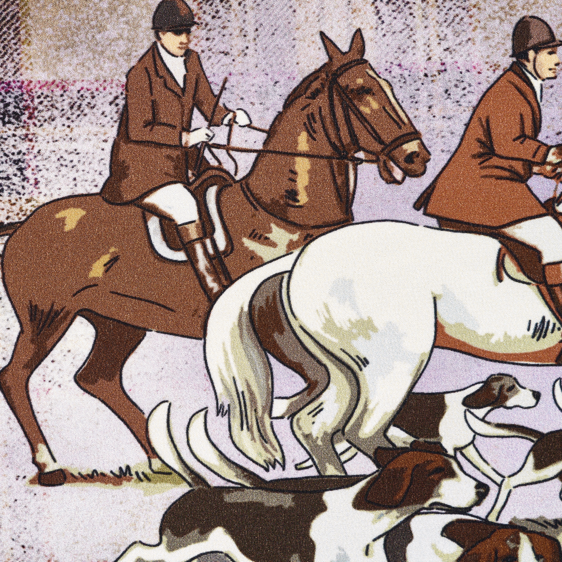 Crêpe, Seda, Estampado, Lavender Fog&Praline (F000031966) - Tejido