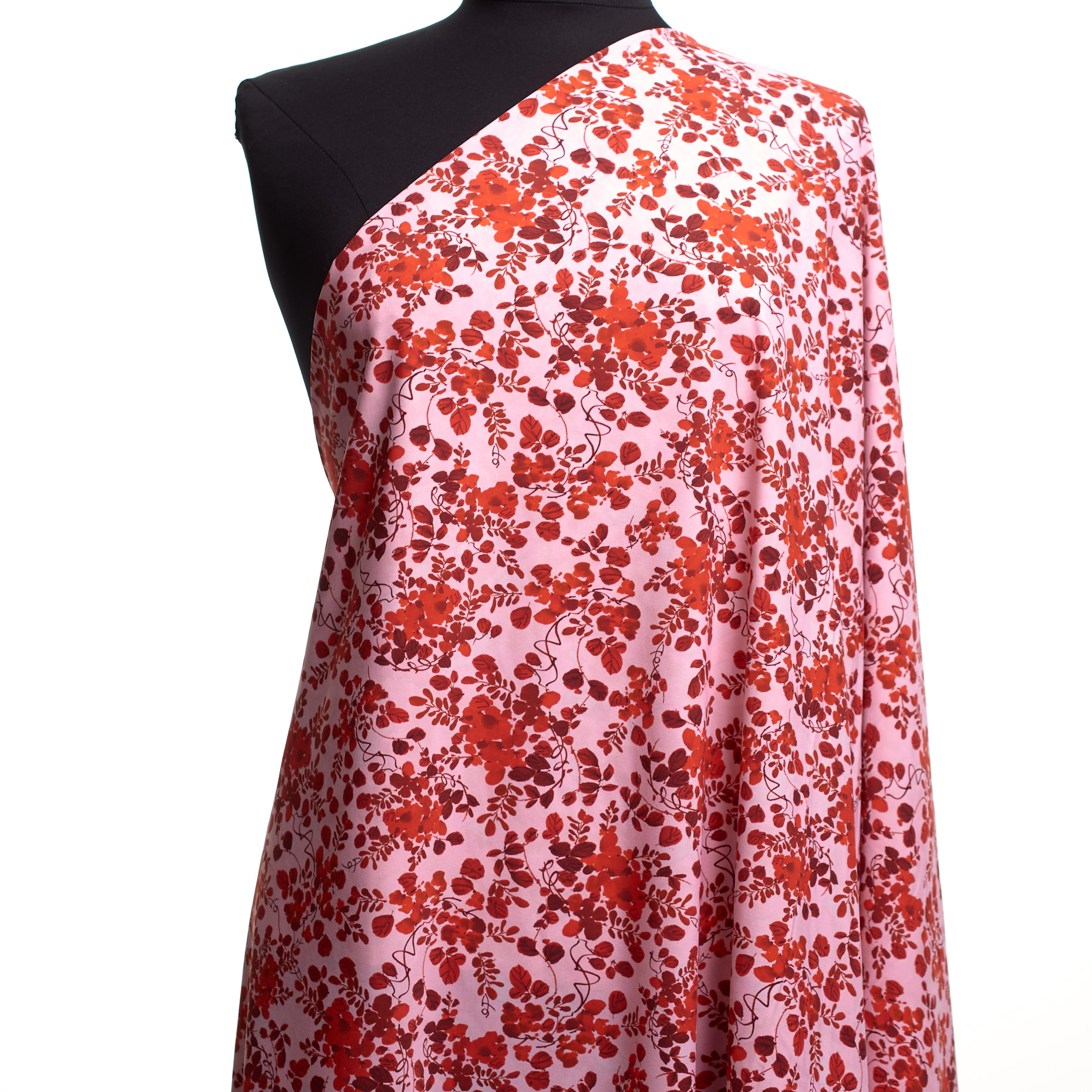 Techno Jersey, Stampato, Alta Elasticità, Light Lilac&Red Alert (F000041519) - Manichino