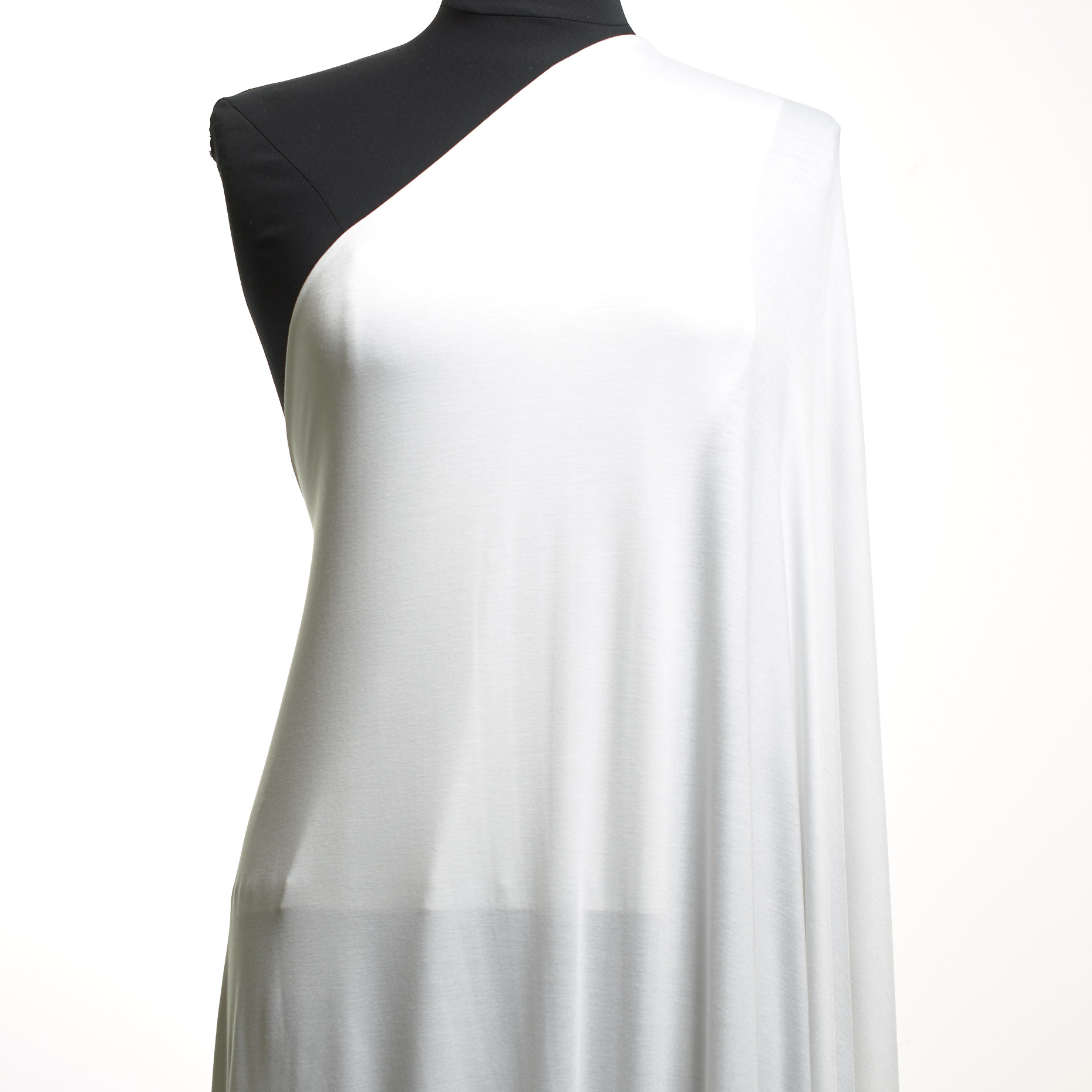 SINGLE JERSEY, VISCOSE, ELASTIC, BRILLIANT WHITE (F000041156) - Mannequin
