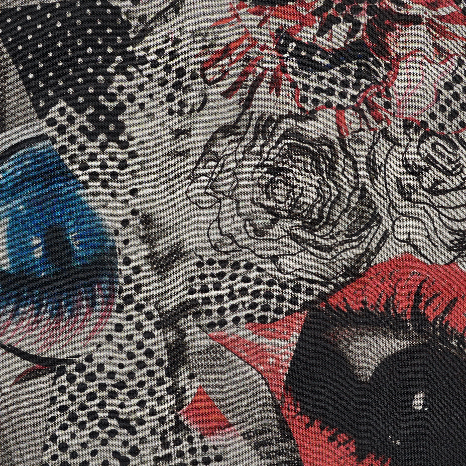 Шифон, Принт, Pale Mauve (F000032064) - Ткань