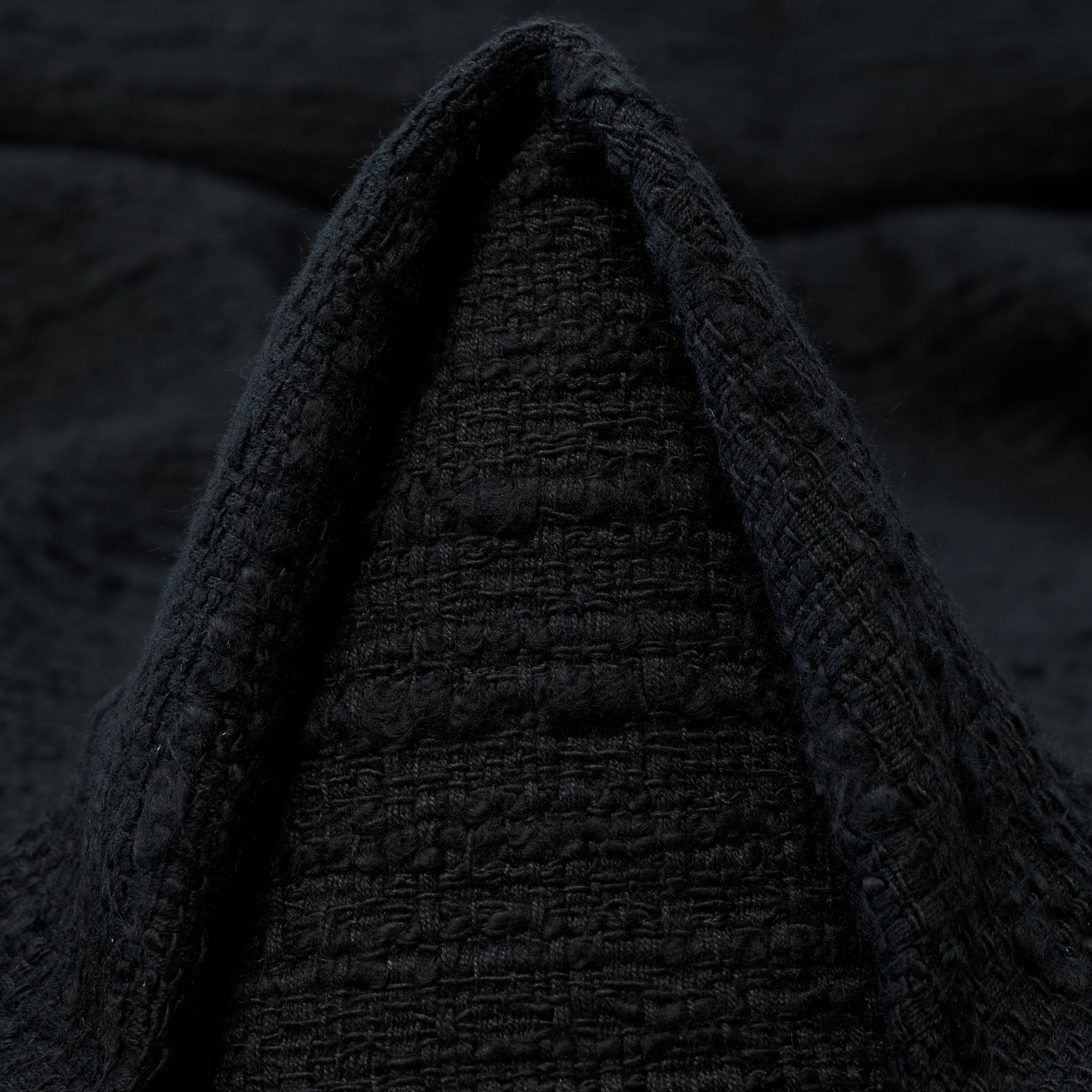 Chanel, Cotton, Slub Yarn, Raven Black (F000049481)