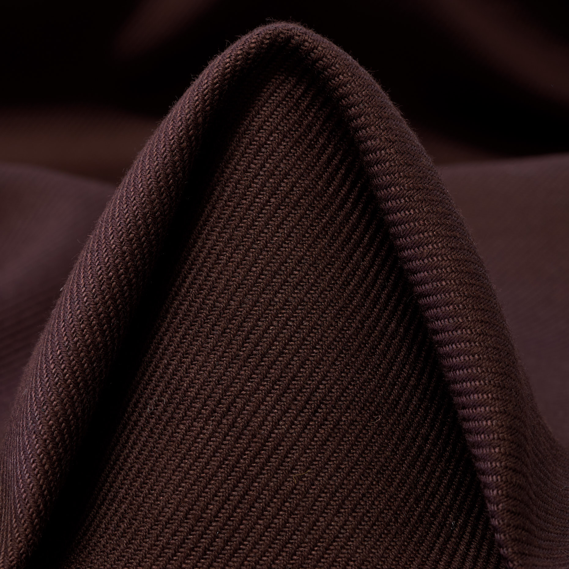 TWILL, COTTON, VIRGIN WOOL, CHOCOLATE BROWN (F000044120)
