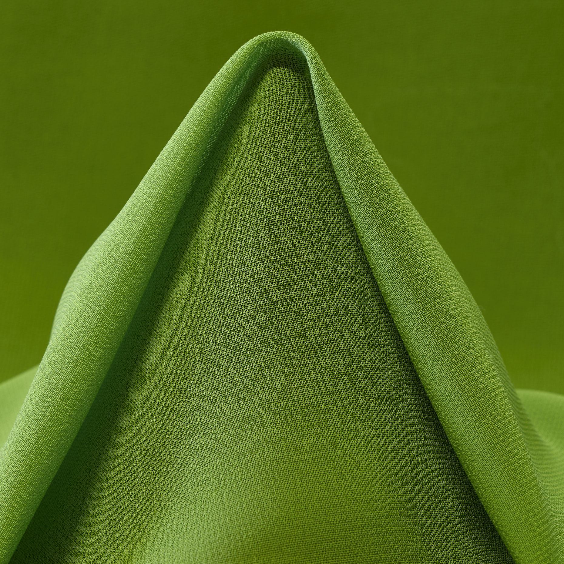 Chifón, Crêpe, Transparente, Kiwi (F000035591)