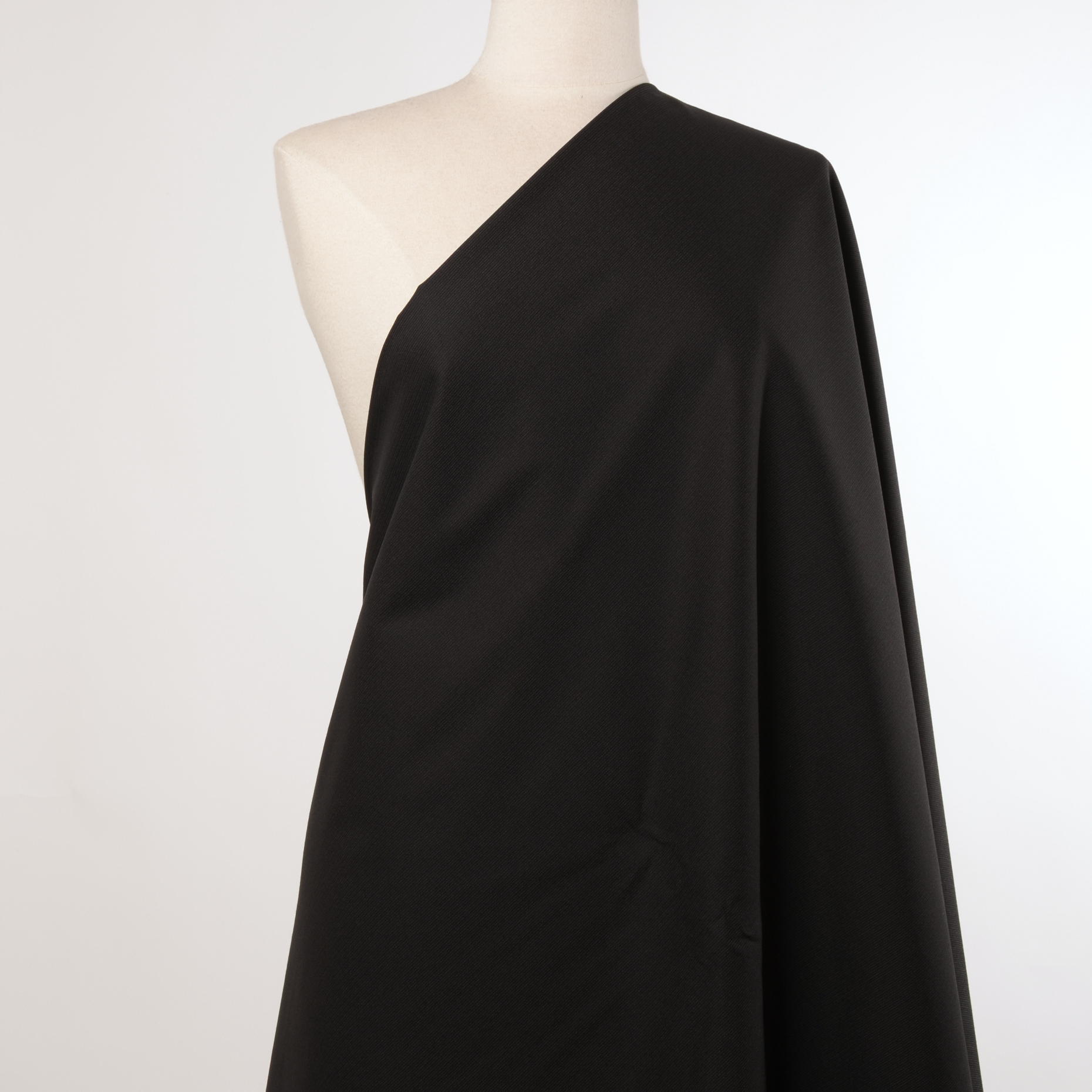 Techno Stretch, Pinstripes, Caviar (F000016271) - Mannequin