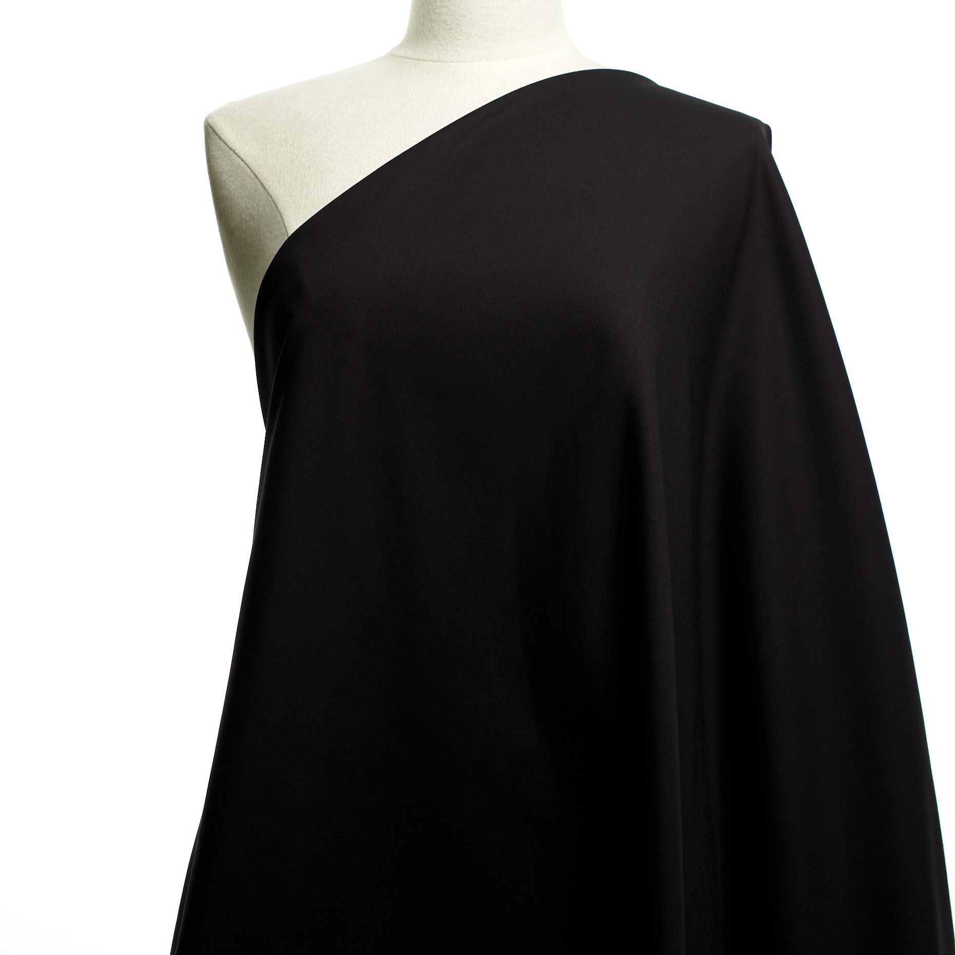 Cotone, Stretch, Raven Black (T0000455) - Manichino