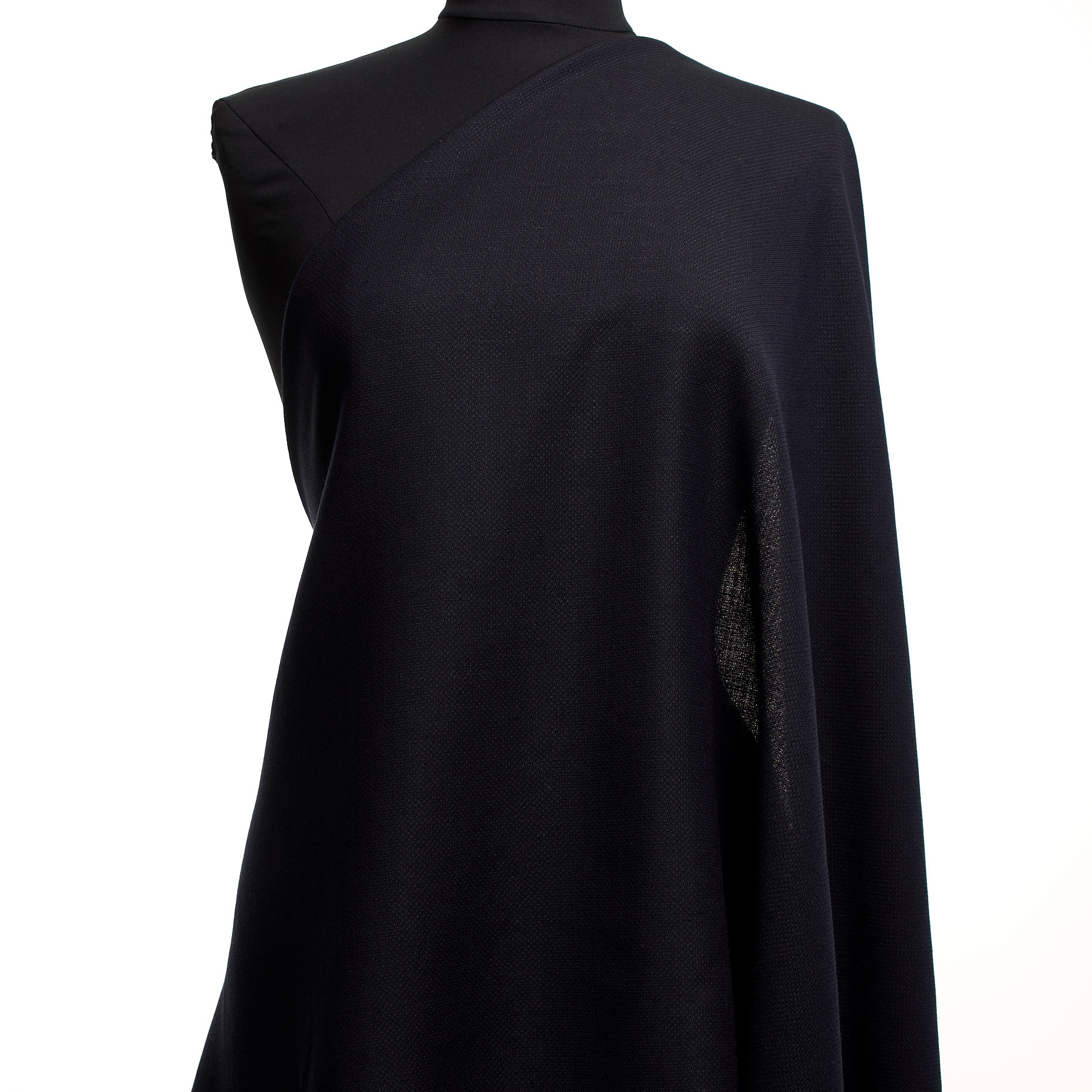 PIQUÉ, VIRGIN WOOL, LINEN, OUTER SPACE (F000045167) - Mannequin
