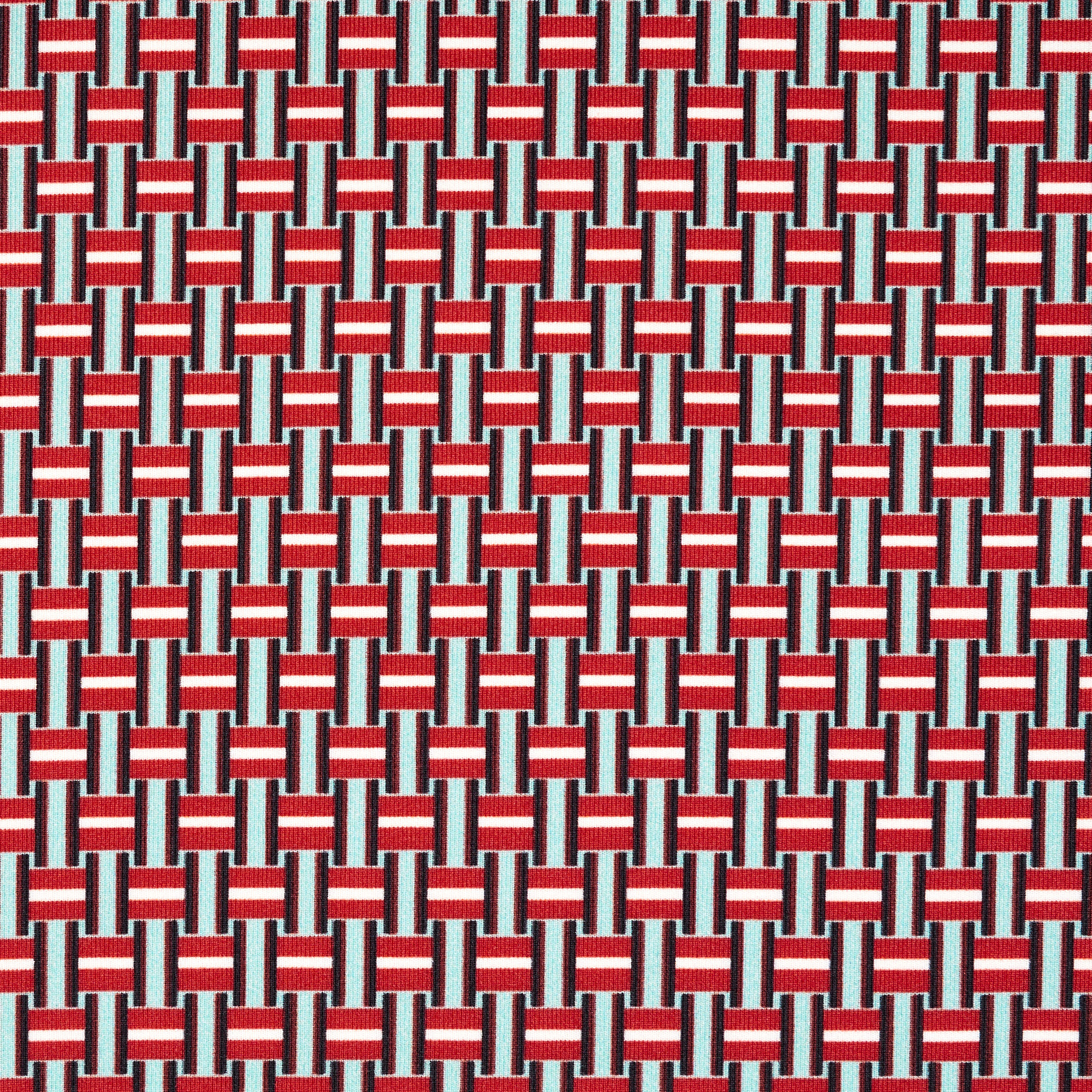 Techno Jersey, Stampato, Alta Elasticità, Cloud Blue&Lipstick Red (F000046451) - Trama