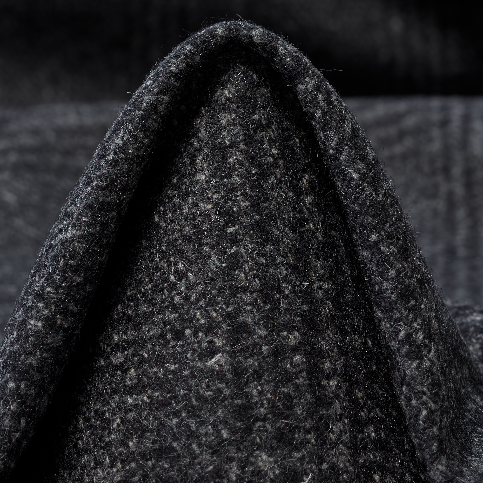 Gotowana wełna, Kratka, Stretch, Dark Shadow&Paloma (F000045084)