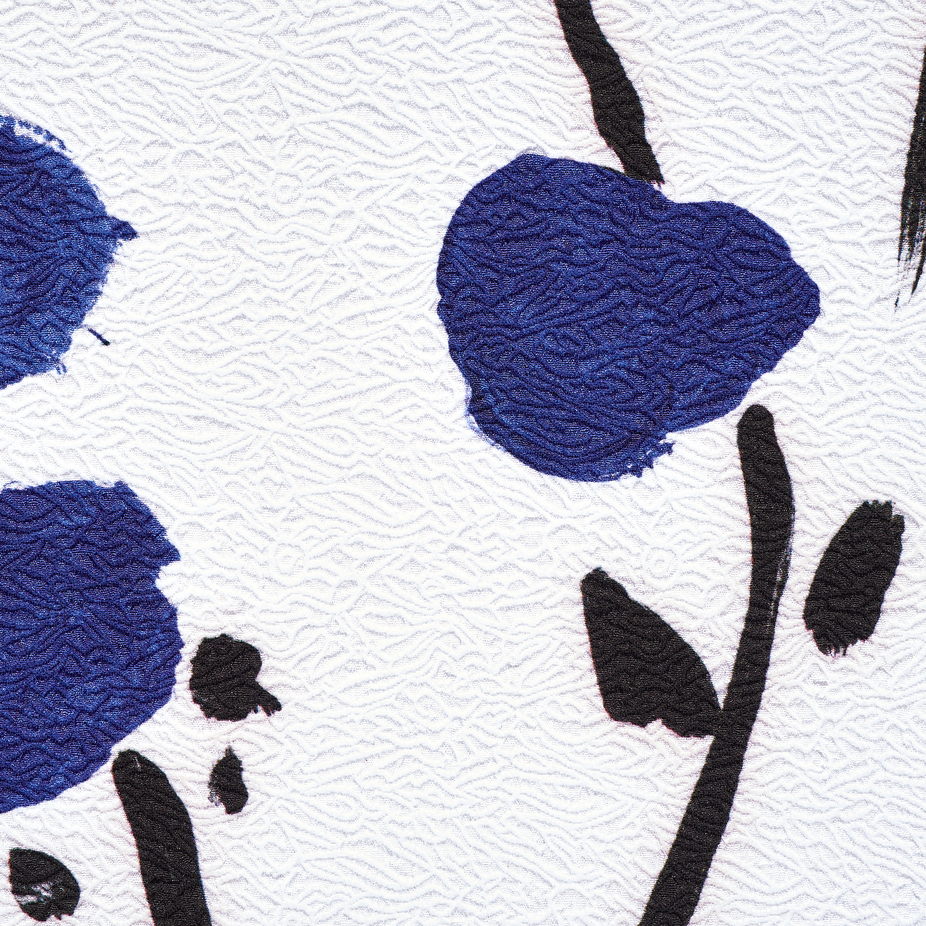 Crêpe, Estampado, Raven Black&Brilliant White (F000033321) - Tejido