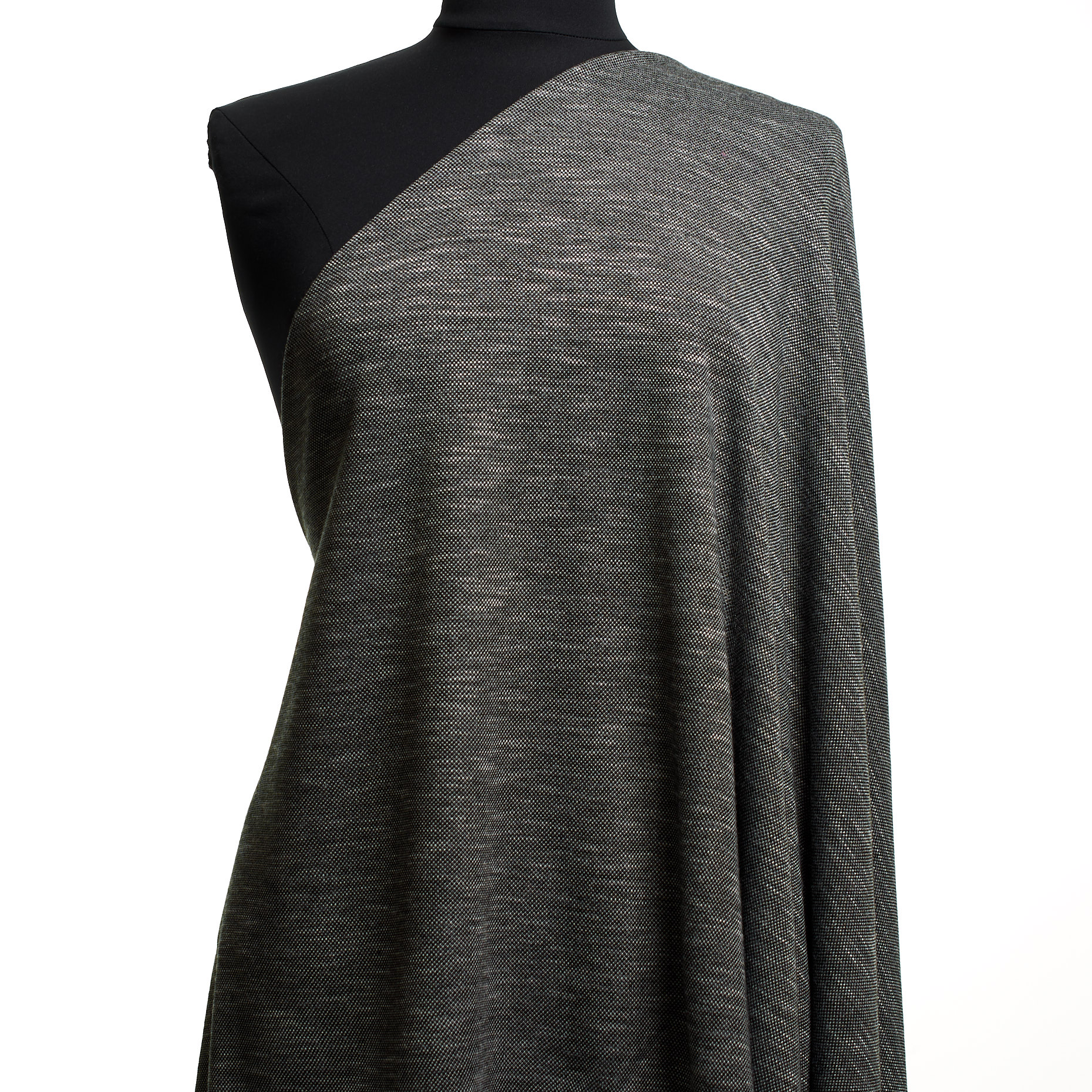 JERSEY, COTTON, VISCOSE, BLACKENED PEARL (F000044561) - Mannequin