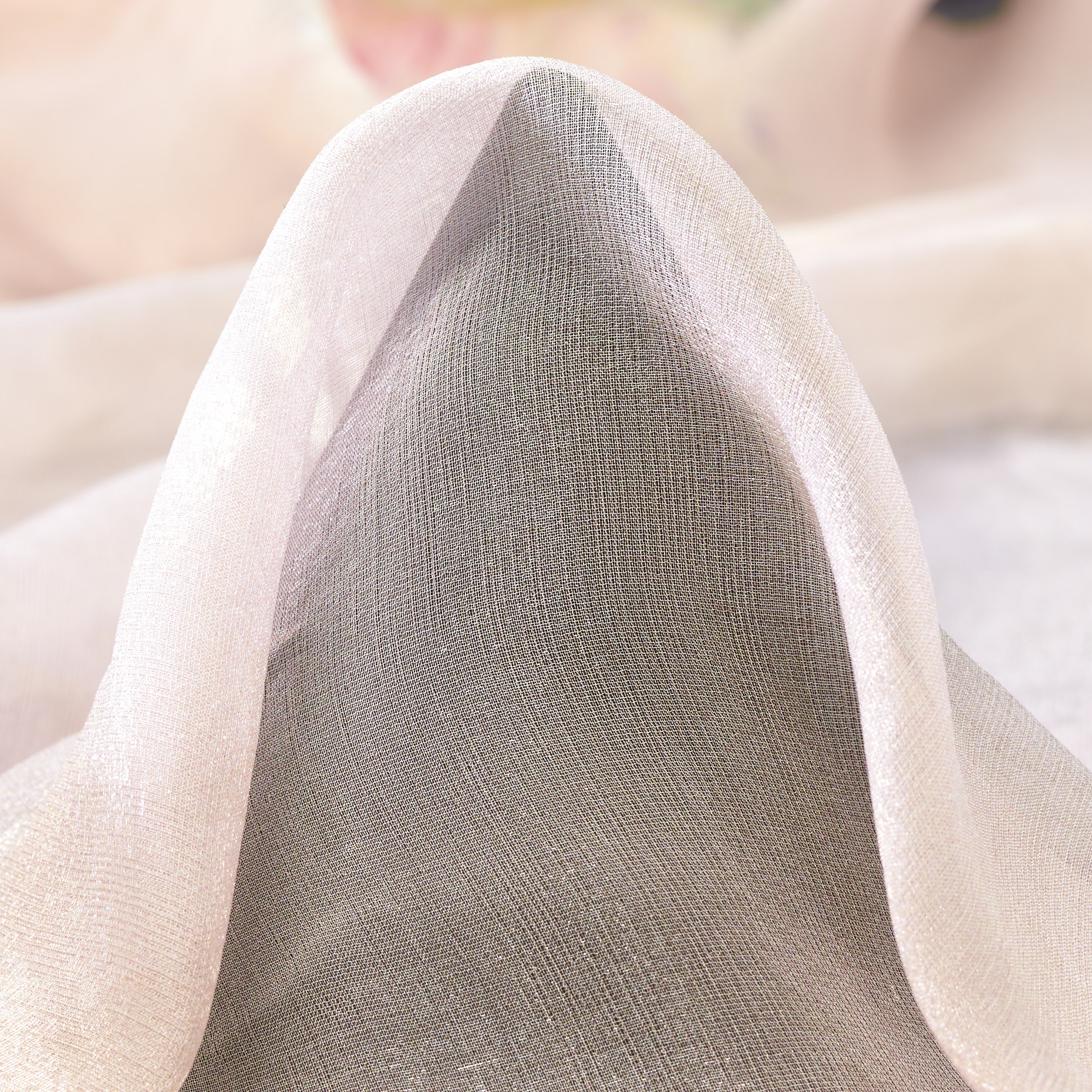 Seide, Crêpe, Bedruckt, Silver (F000031958)