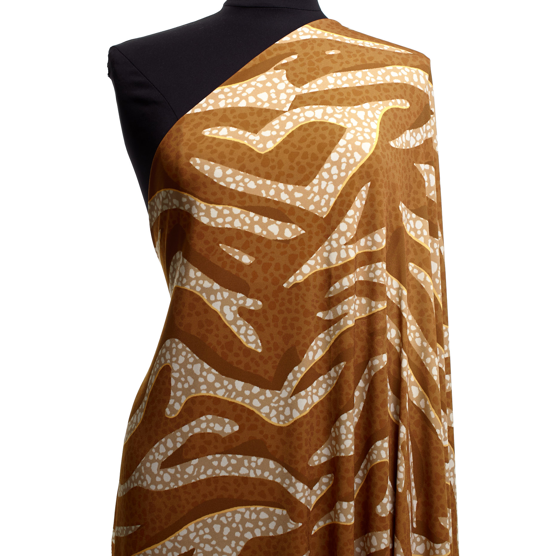 SINGLE JERSEY, PRINTED, ANIMAL, HAZELNUT (F000042703) - Mannequin