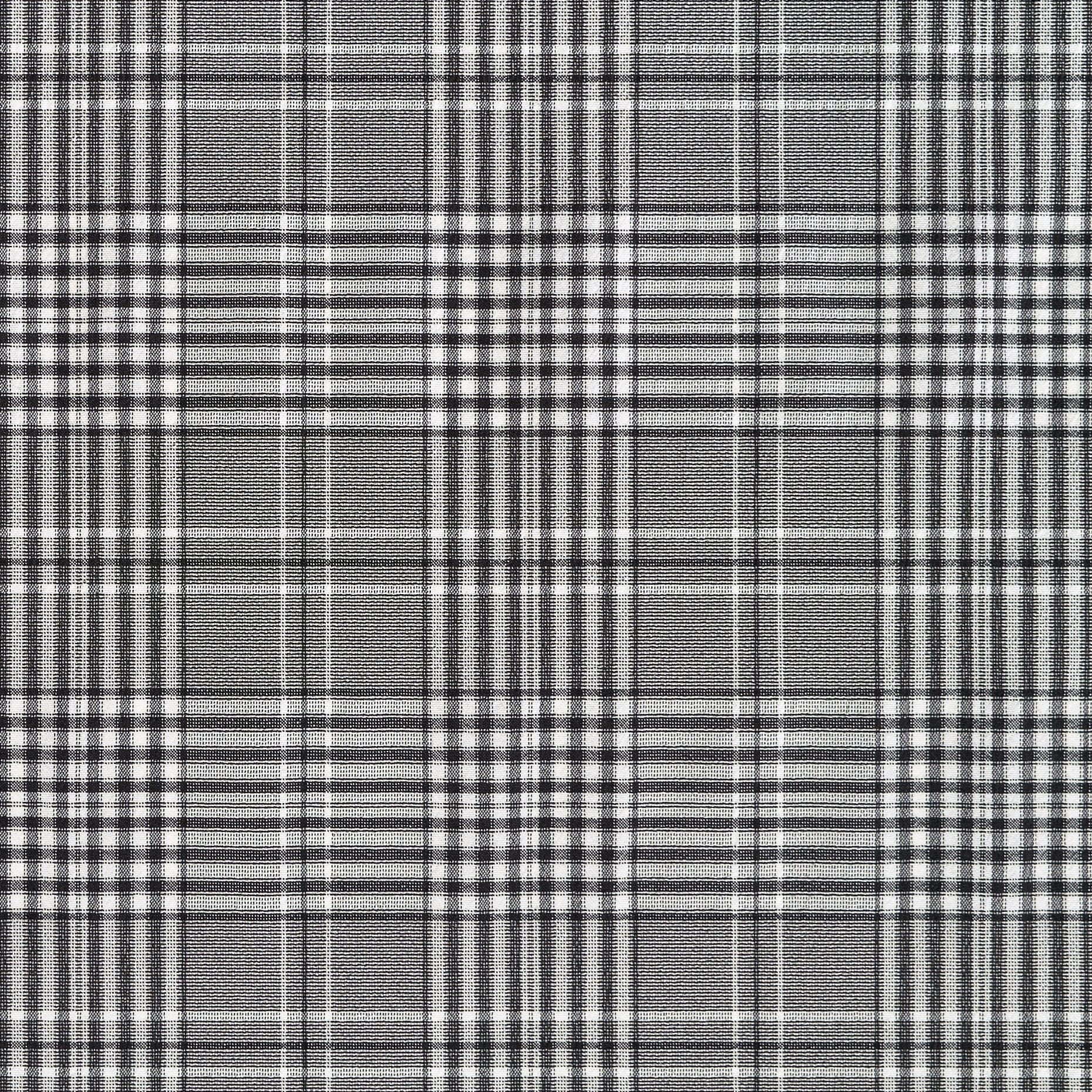 Crêpe, Karo, Jet Black&Snow White (F000047613) - Gewebe