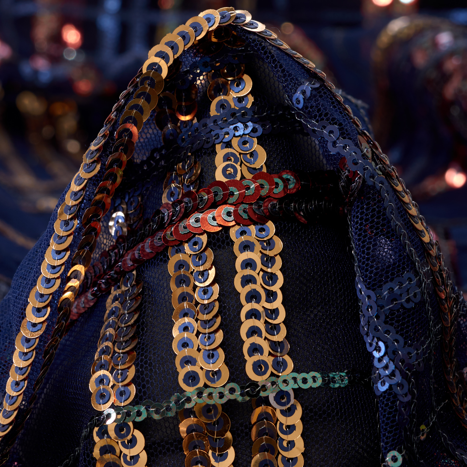 TULLE, SEQUIN, EMBROIDERED, VULCAN&RED GOLD (F000047215)