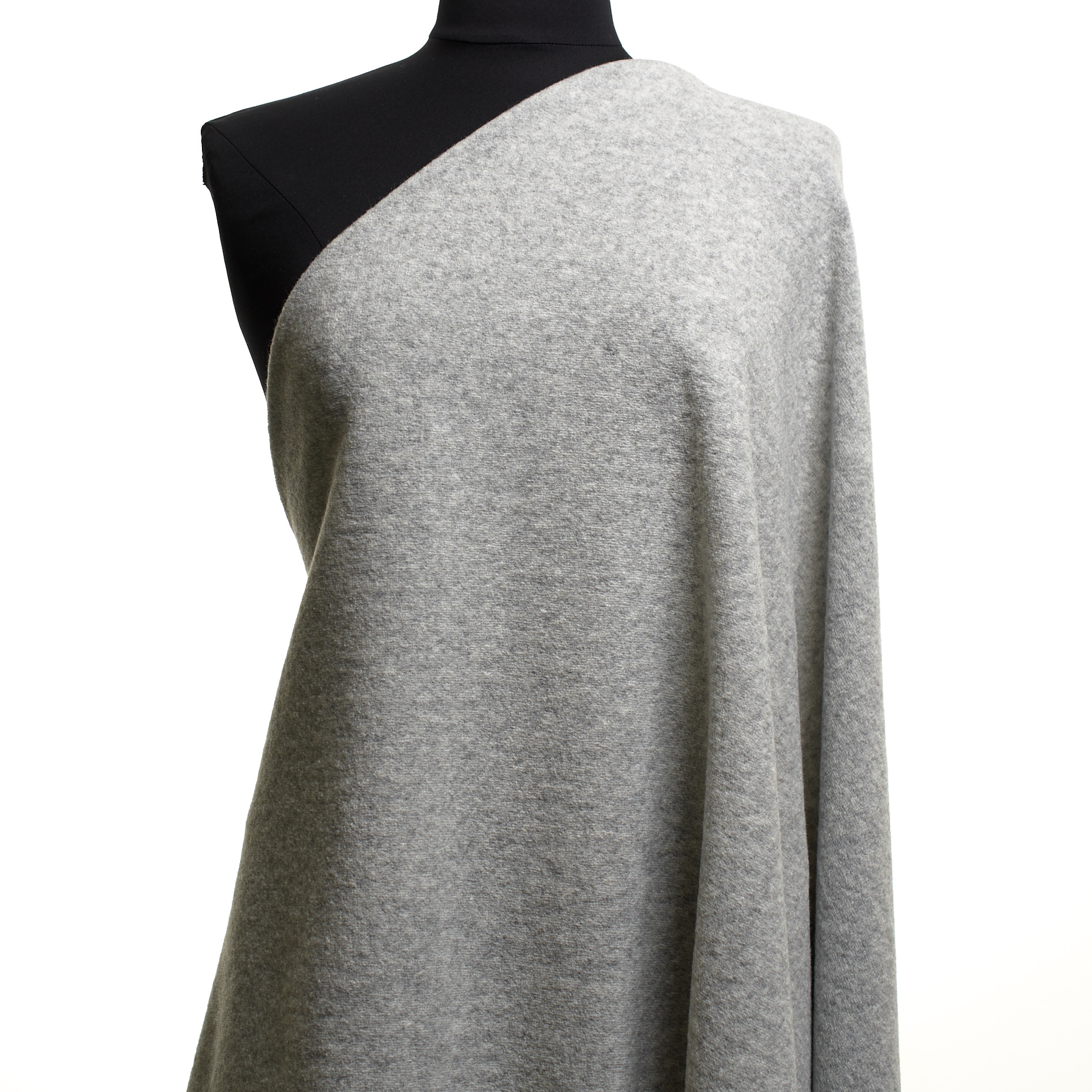 JERSEY, WOOL BLEND, BRUSHED, MIRAGE GRAY (F000047491) - Mannequin