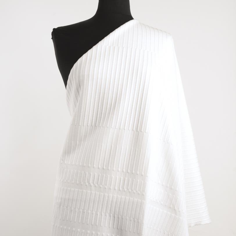 Jersey, Jacquard, Brilliant White (F000027228) - Maniquí