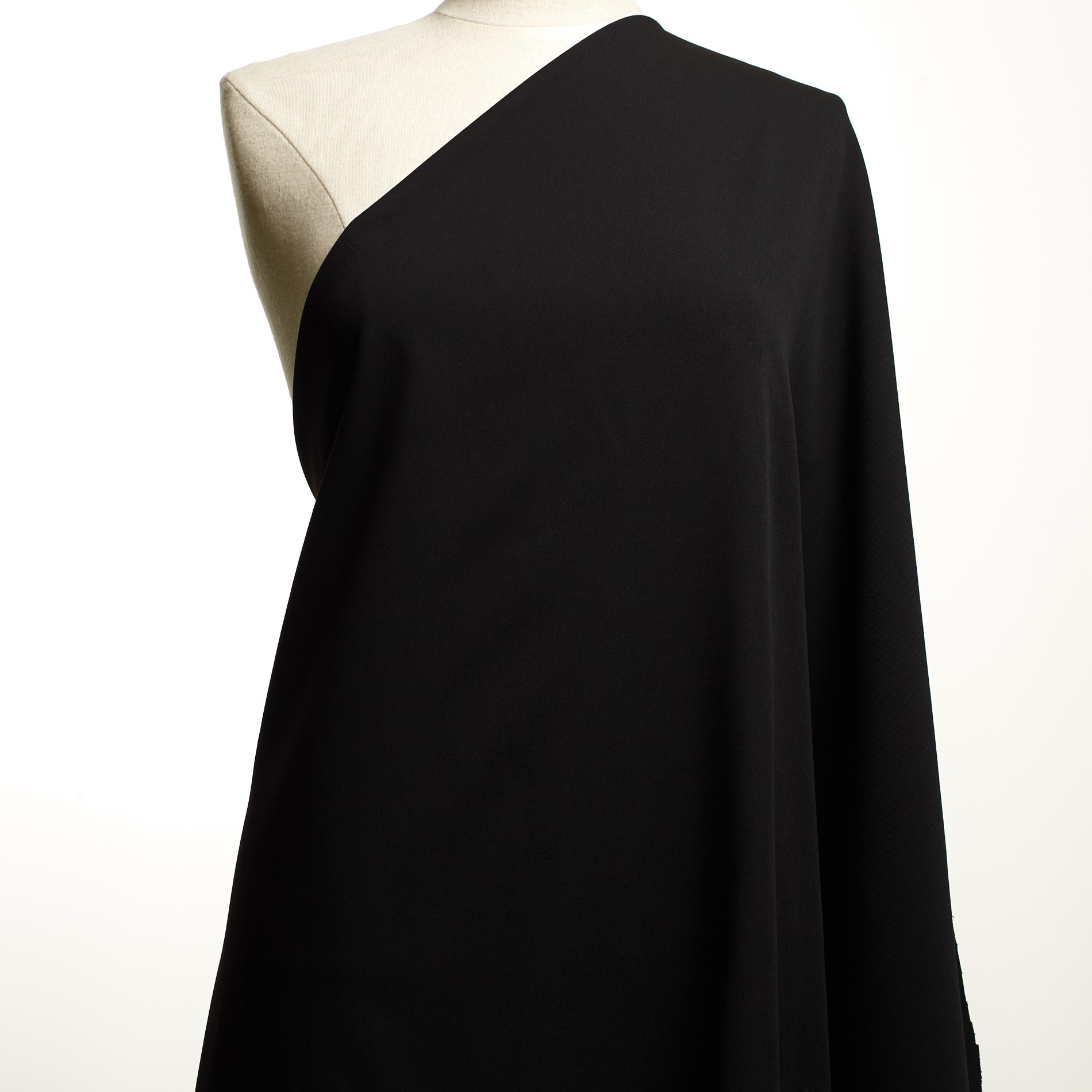 Twill, Misto Viscosa, Stretch, Raven Black (F000031093) - Manichino