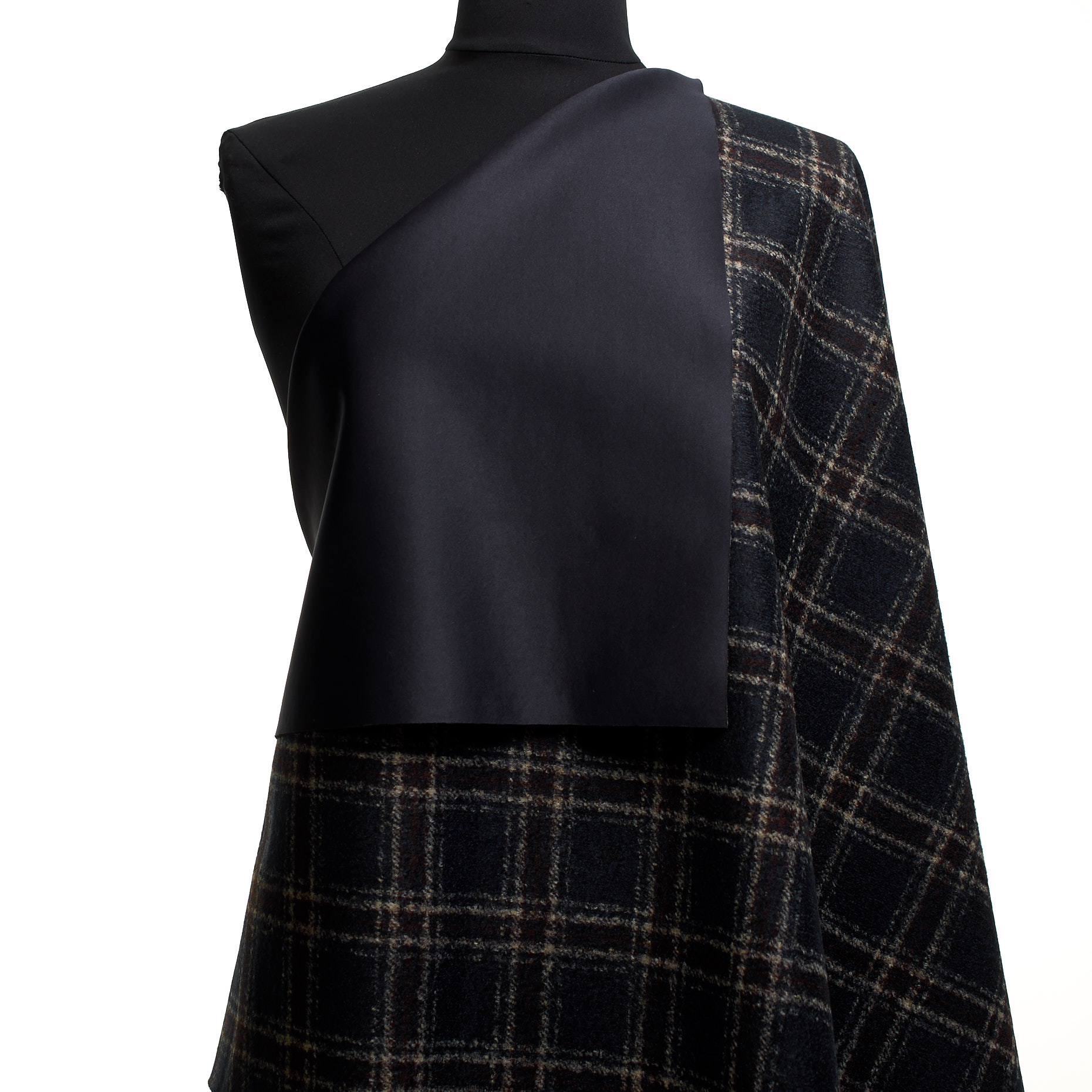 Double Jersey, Mieszanka wełny, Ramy, Blue Nights&Snow White (F000044593) - Manekin