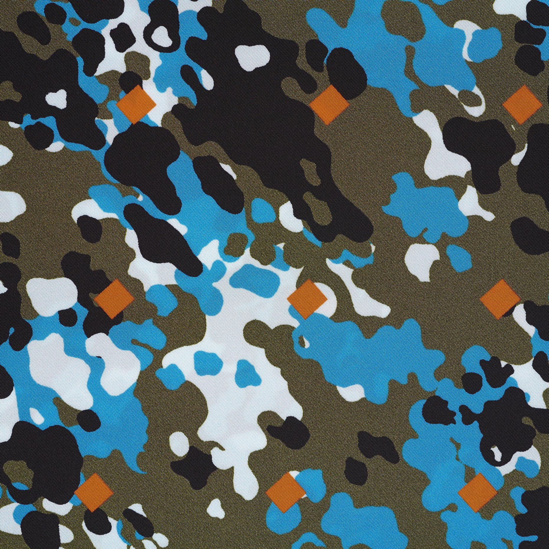 OUTDOOR, TWILL, PRINTED, CAPULET OLIVE&CYAN BLUE (F000041131) - Texture