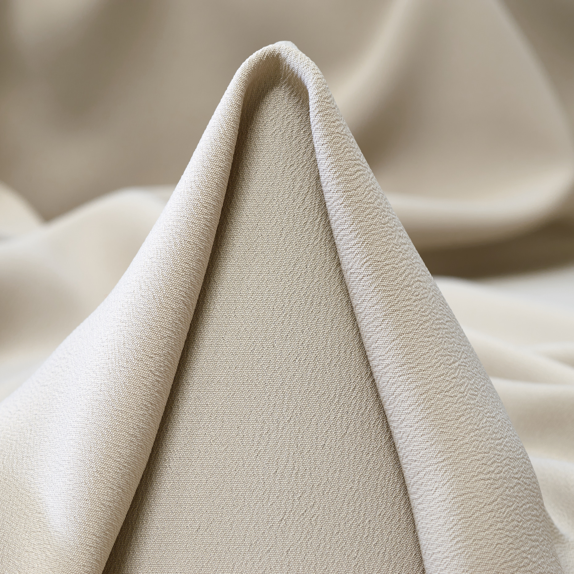 CRÊPE, ACETATE, SILK, SILVER GREEN (F000049207)