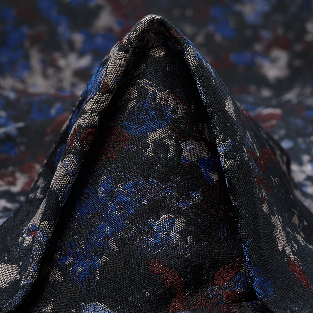 JACQUARD, LAPIS BLUE&MERLOT (F000035283)
