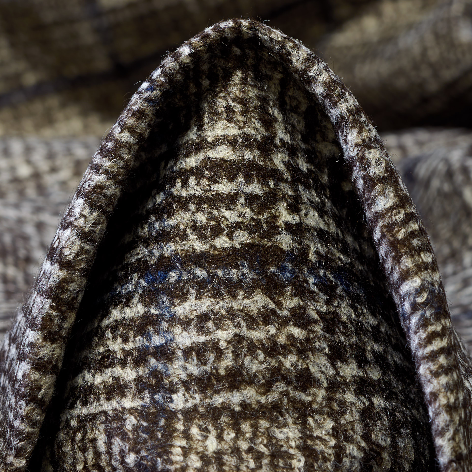 Jersey, Wolle Mix, Karo, Blue Indigo&Moon Rock (F000044784)