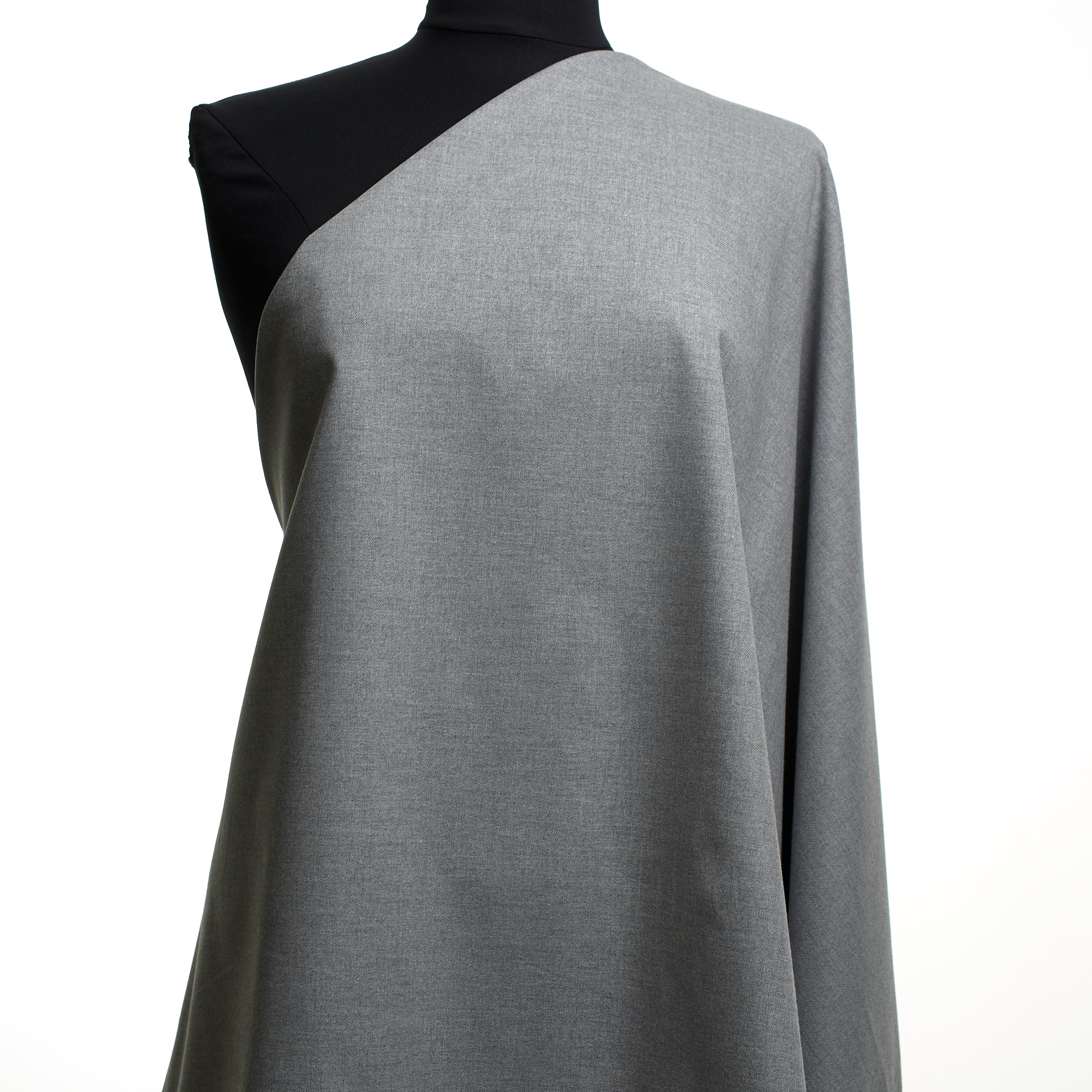 Sergé, Coton, Brushed, Chiseled Stone (F000047904) - Mannequin