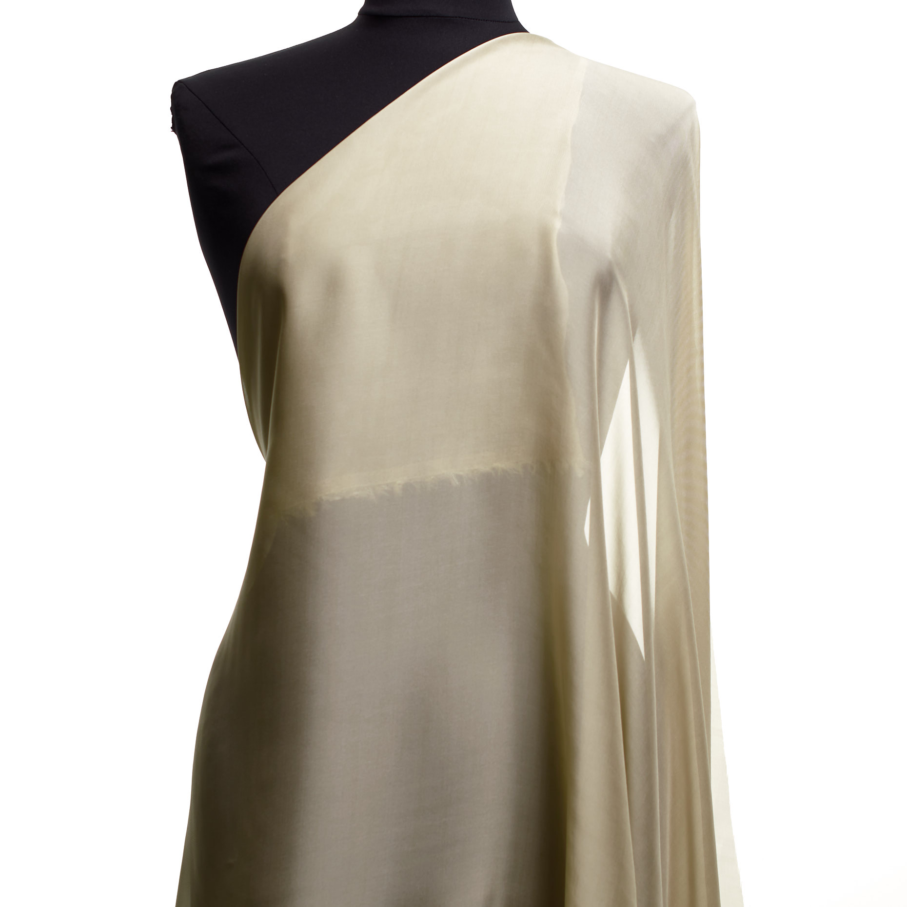 Chiffon, Seide, Viskose, White Onyx (F000043423) - Schaufensterpuppe