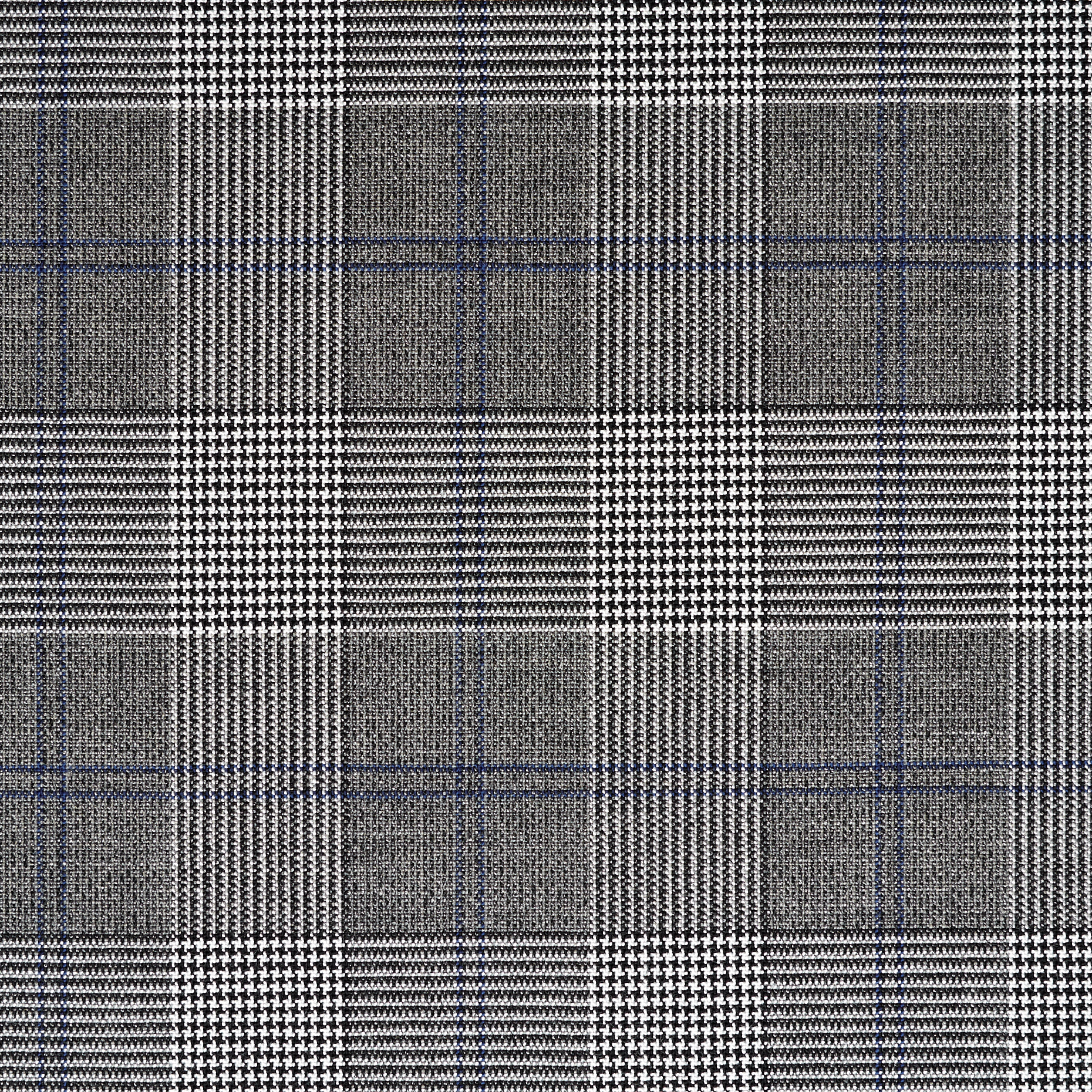 Cool Wool, Viskose Mix, Karo, Skipper Blue&Chocolate Brown (F000047597) - Gewebe