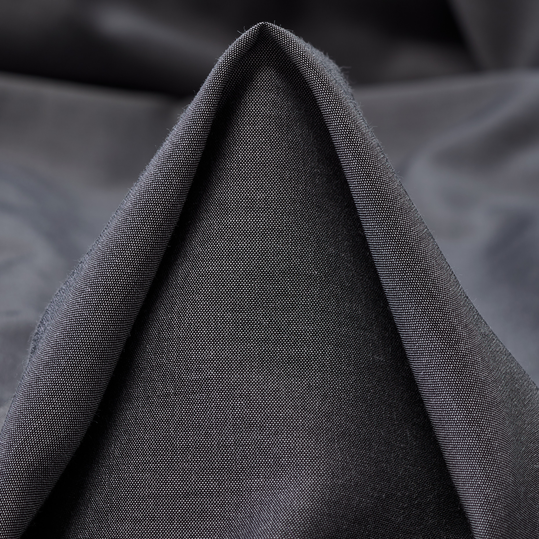 CHAMBRAY, COTTON, SHIMMERING, STEEL GRAY