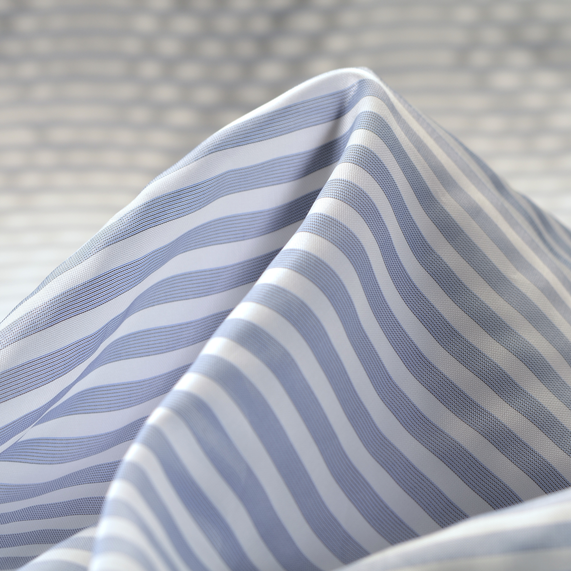 Cupro, Doublure, Rayé, Indigo Blue (F000003640)