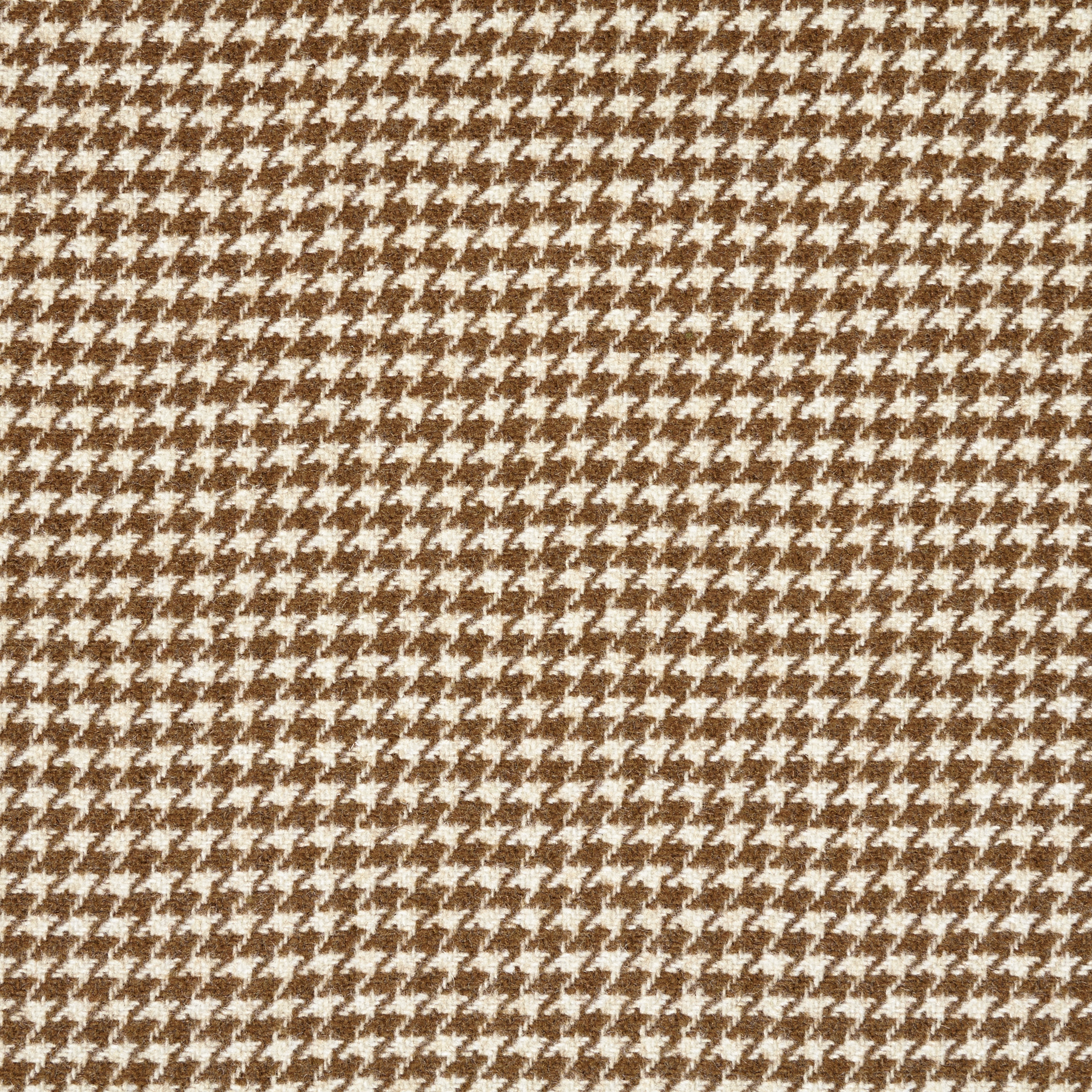 WOOL, LYOCELL, HOUNDSTOOTH, TOBACCO BROWN (F000047865) - Texture