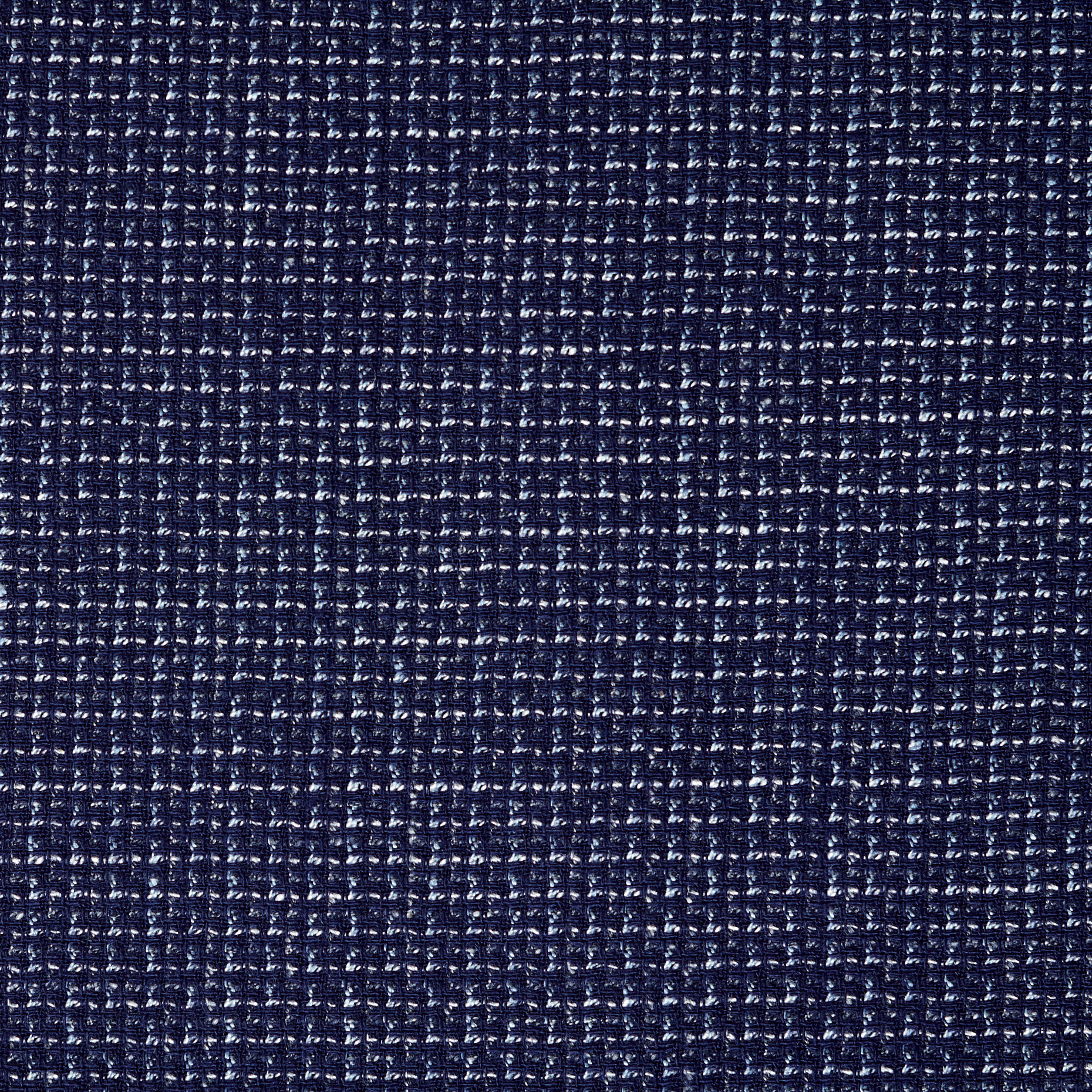 VIRGIN WOOL, LINEN BLEND, MICRO DESIGN, BLUE INDIGO (F000045114) - Texture