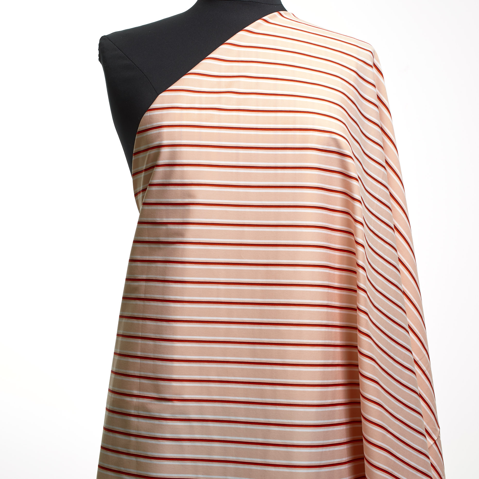 POPLIN, COTTON, STRIPES, PALE BLUSH&BRILLIANT WHITE (F000041558) - Mannequin