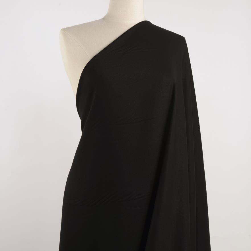 CRÊPE, VISCOSE, ELASTIC, RAVEN BLACK (F000028103) - Mannequin