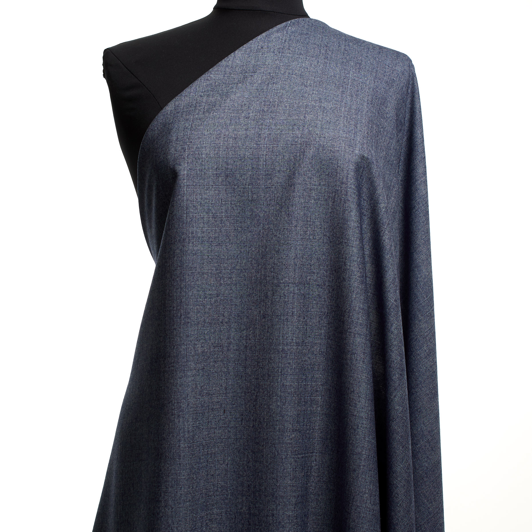 VIRGIN WOOL, CHECK, STONEWASH (F000045240) - Mannequin