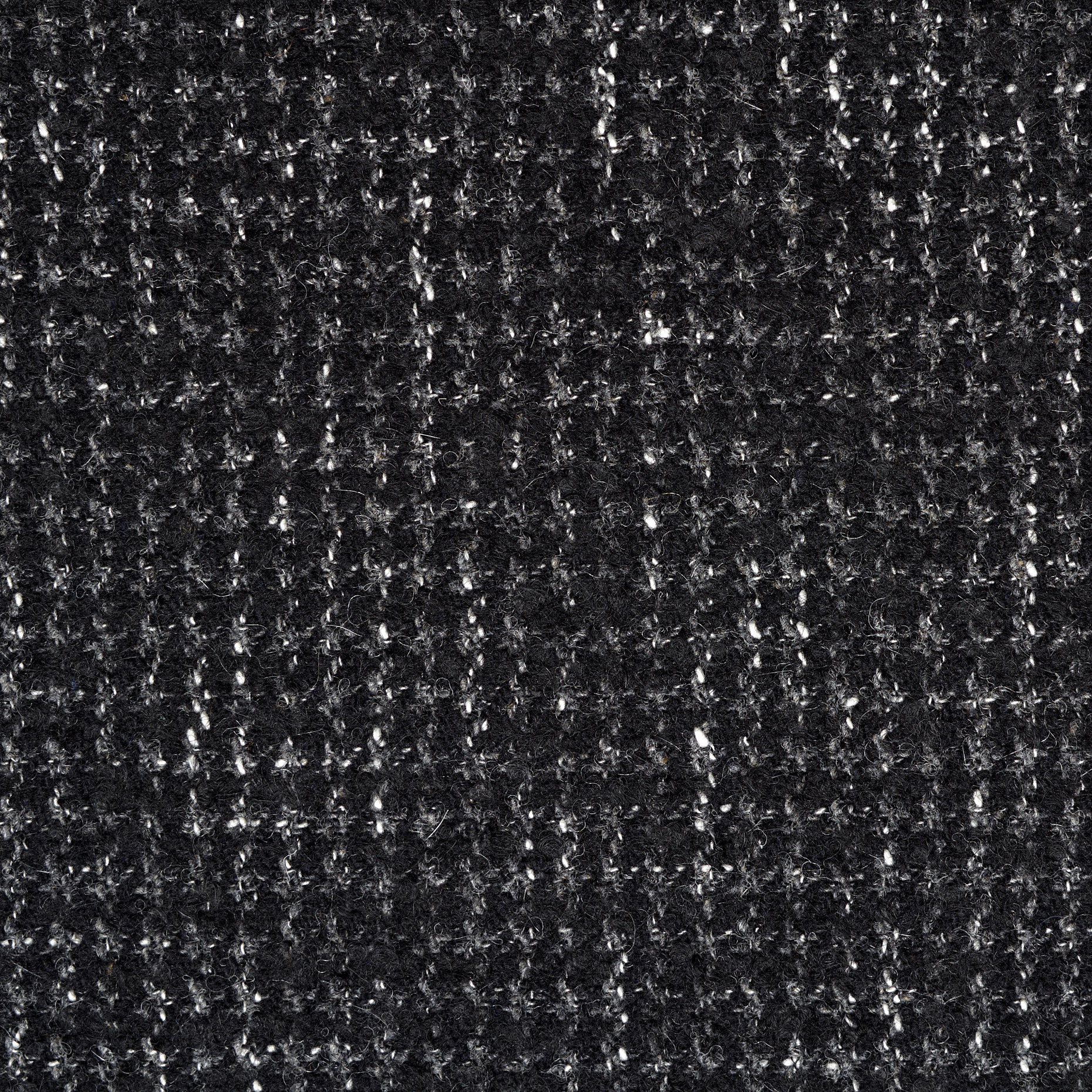 Wełna, Mieszanka bawełny, Pied de Poule, Raven Black&Roasted Cashew (F000045244) - Tkana