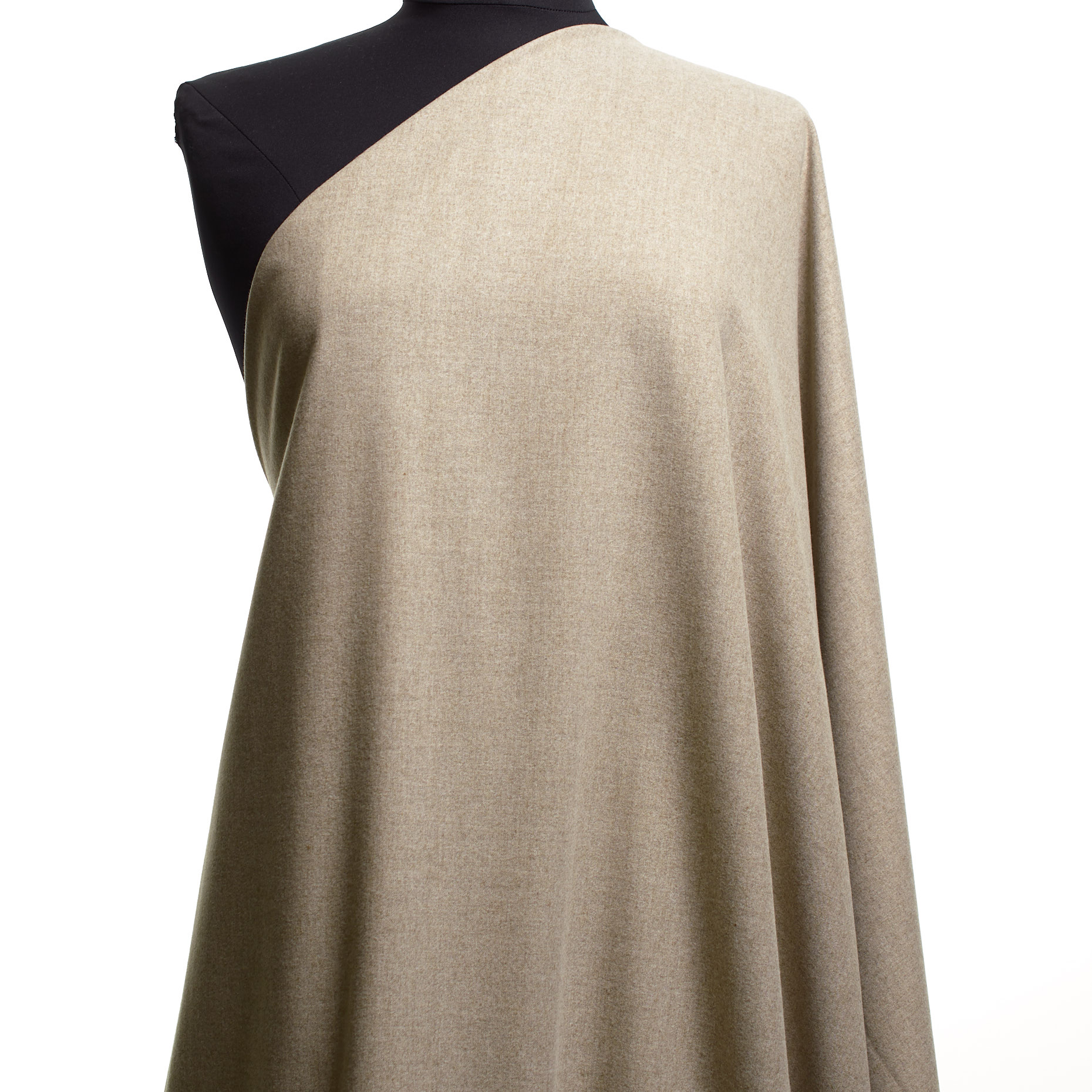 FLANNEL, VISCOSE BLEND, ELASTIC, FRENCH OAK (F000042446) - Mannequin